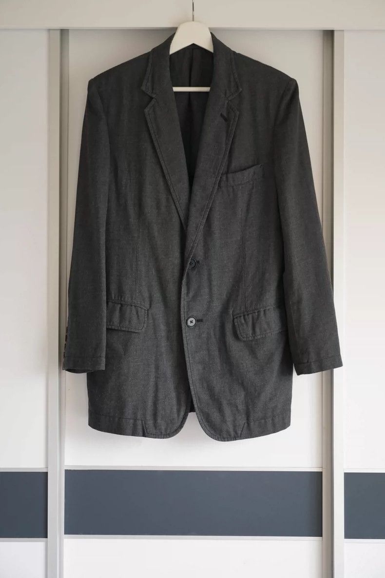 Yohji Yamamoto Yohji Yamamoto Yohji Yamamoto Asymmetrical Gray Blazer Jac Size US S / EU 44-46 / 1 - 1 Thumbnail