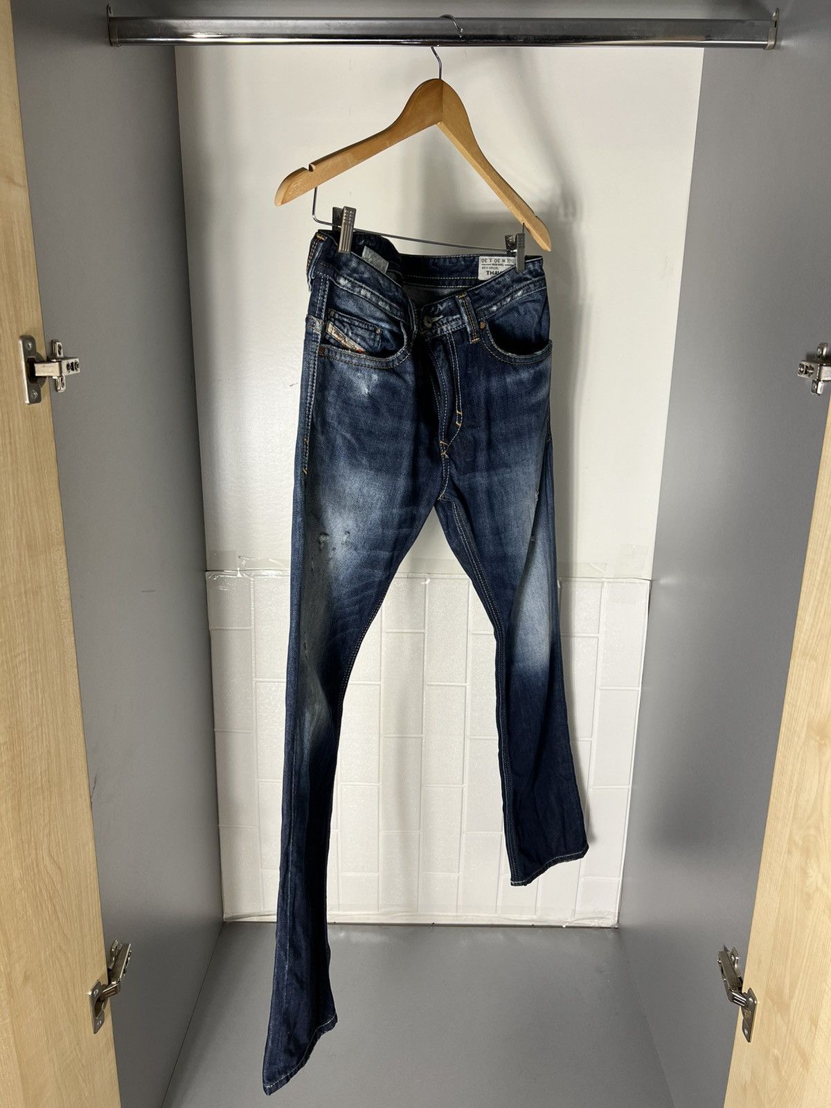 Diesel VINTAGE DIESEL INDUSTRY DENIM DIVISION JEANS CASUAL Y2K 90s Size US 30 / EU 46 - 4 Thumbnail