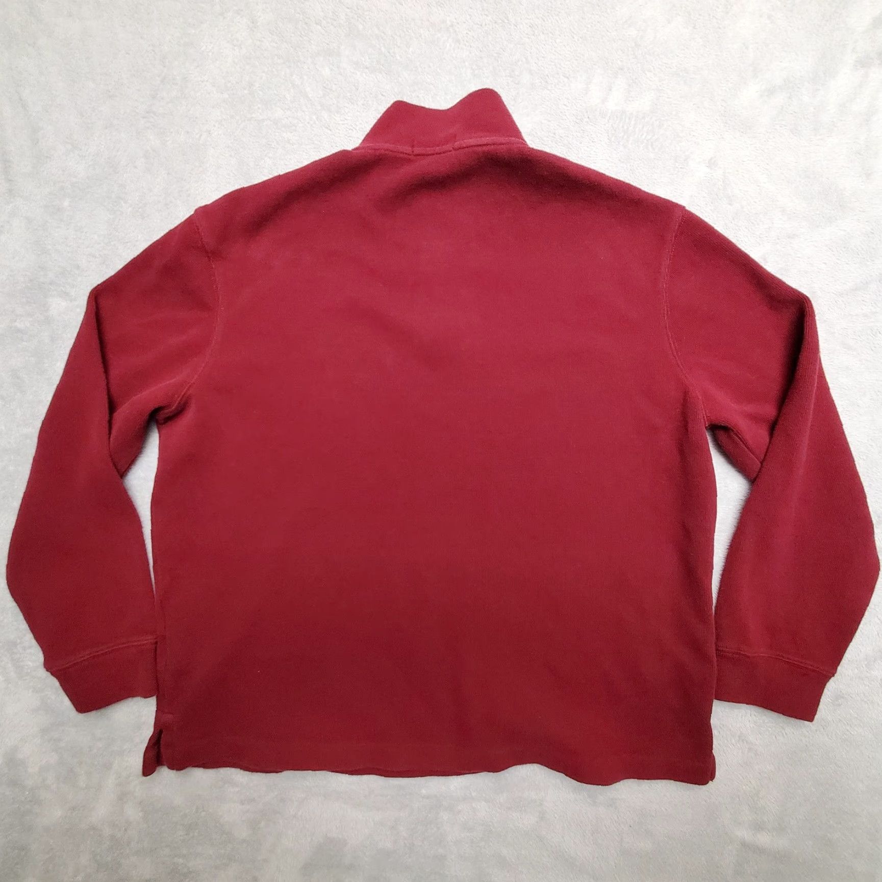 Polo Ralph Lauren Polo Ralph Lauren Sweater Mens XL Red Zip Pullover 100% Cotton Knit Mock Neck Pullover Casual Logo Embroidered Zipper Long Sleeve Size US XL / EU 56 / 4 - 7 Thumbnail