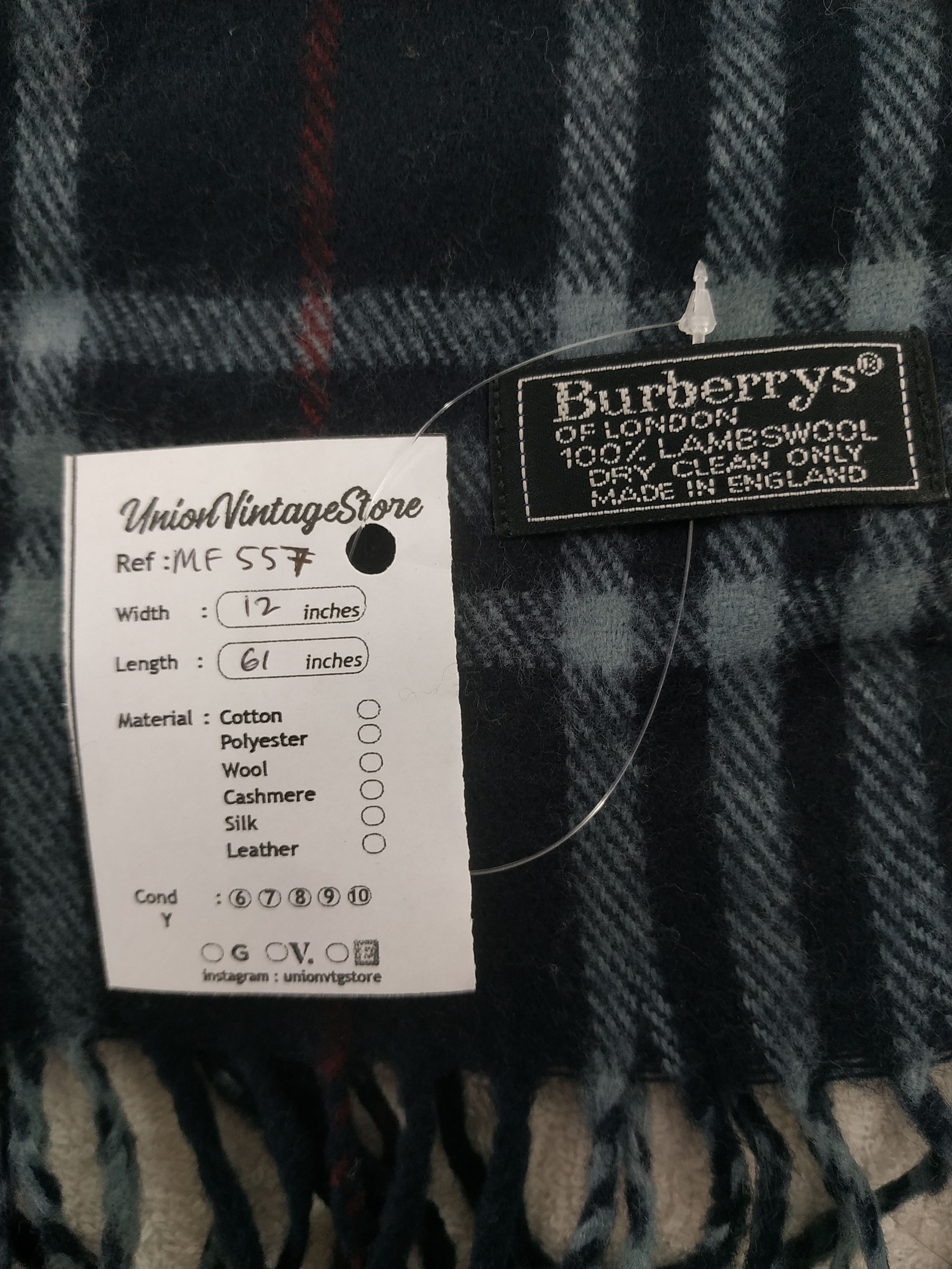 Burberry Vintage Burberry Scarf/Muffler/Neckwear MF557 Size ONE SIZE - 4 Thumbnail