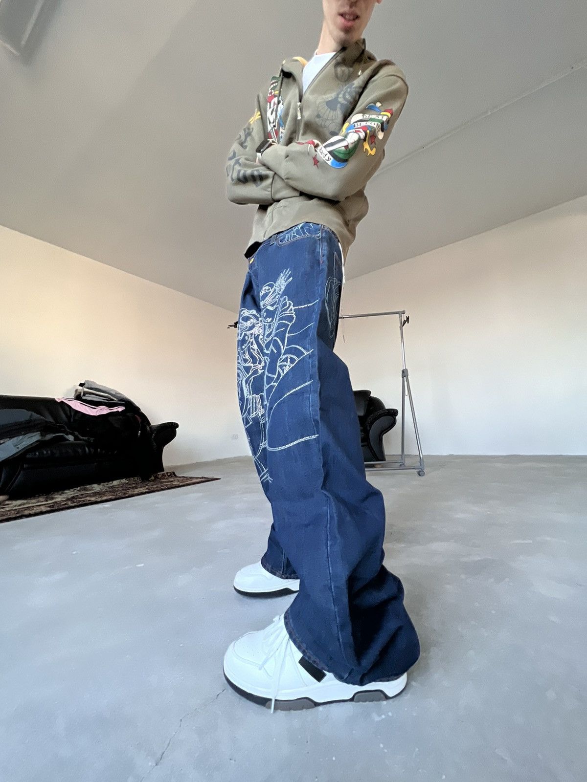 Christian Audigier NWT CHRISTIAN AUDIGIER Jeans Baggy Gangsta Size US 38 / EU 54 - 15 Thumbnail