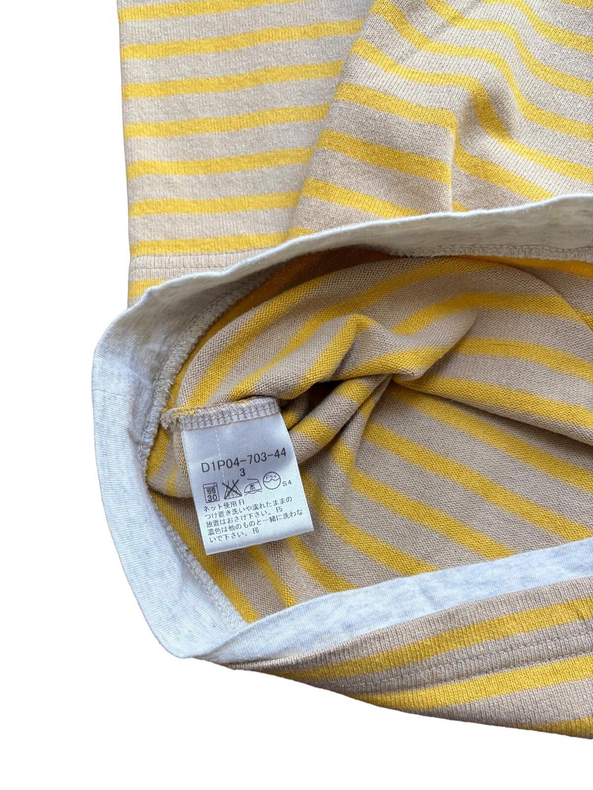 Burberry Burberry Black Label Striped Long Sleeve T Shirt Yellow Size US M / EU 48-50 / 2 - 4 Thumbnail