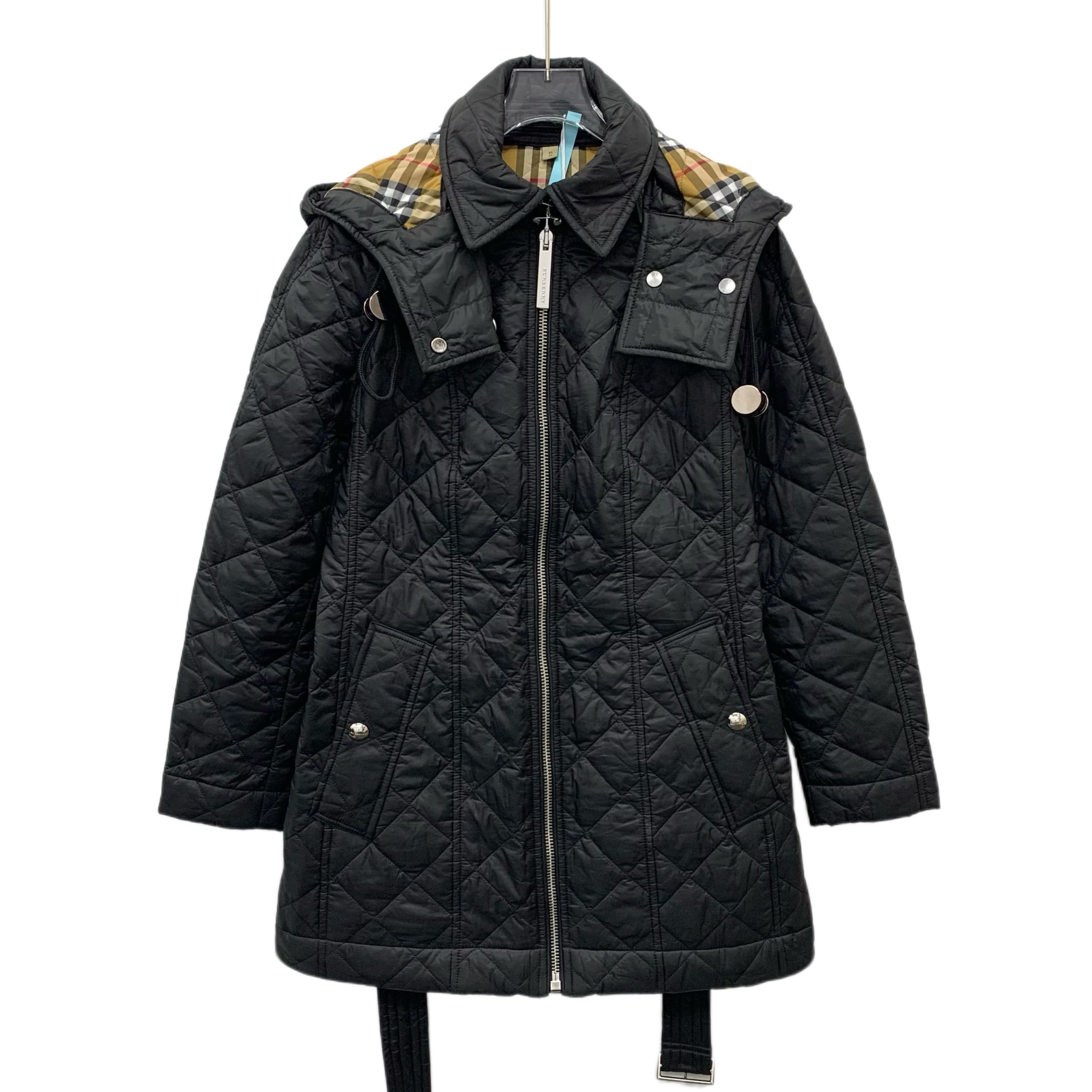 Burberry Burberry Quilted Belted Jacket Black (XS) Size XS / US 0-2 / IT 36-38 - 1 Thumbnail