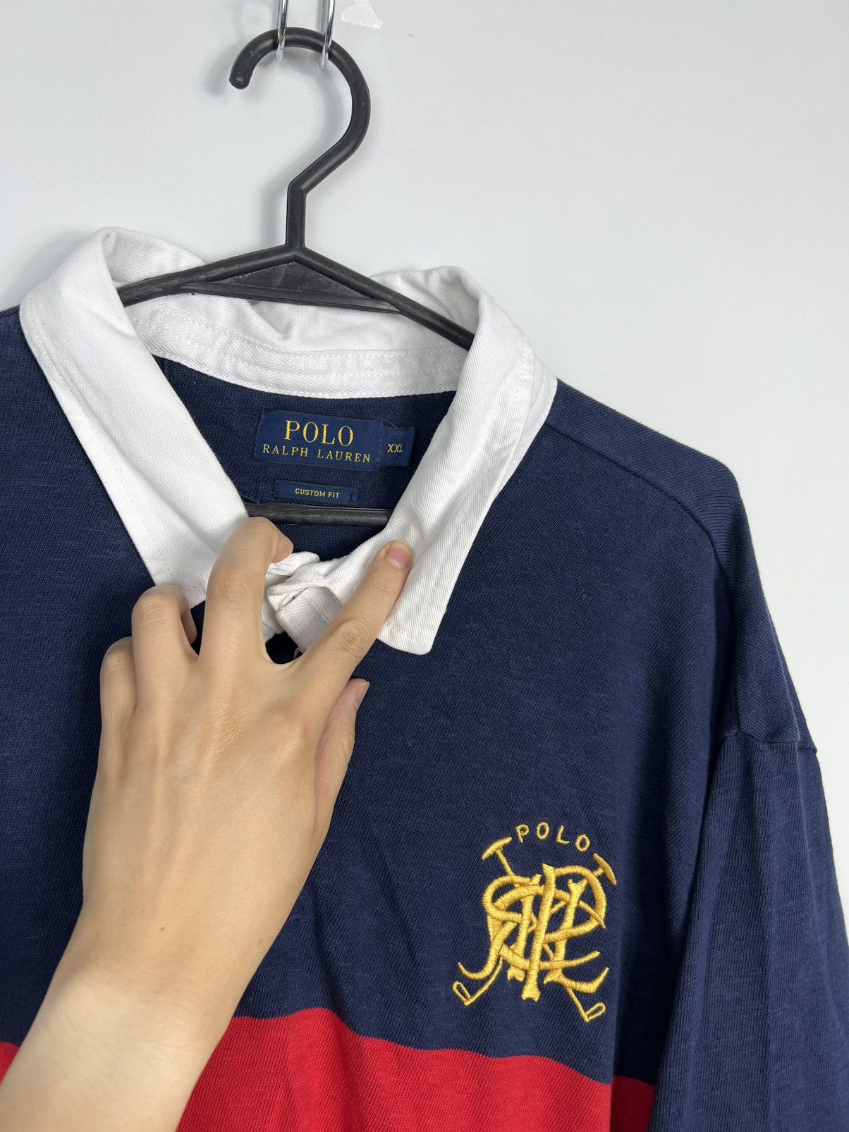 Polo Ralph Lauren Longsleeve Polo Ralph Lauren Rugby Custom Fit Size US XXL / EU 58 / 5 - 2 Thumbnail