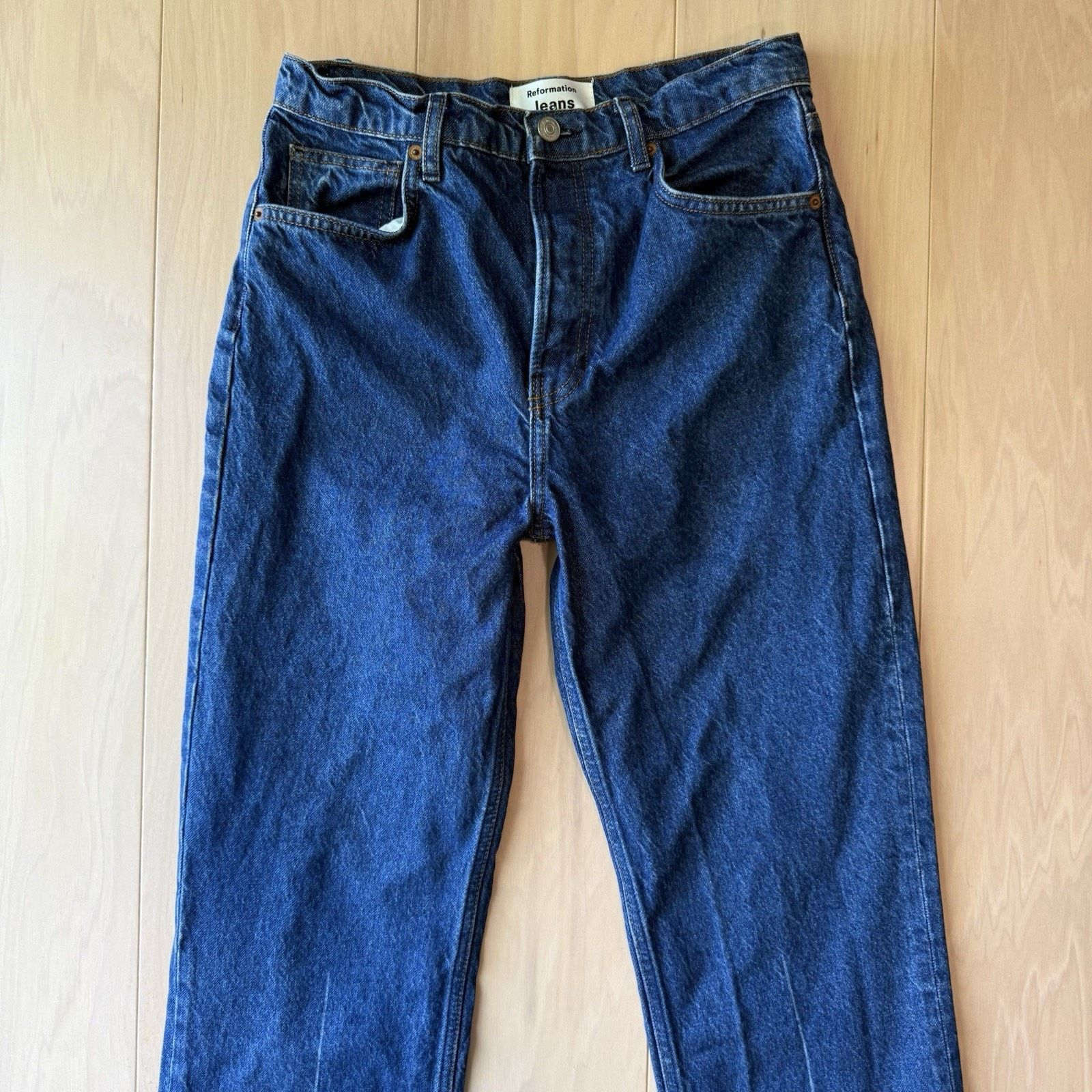 Reformation Reformation Jeans Women's 29 High Rise Straight Glam Size 29" - 3 Thumbnail