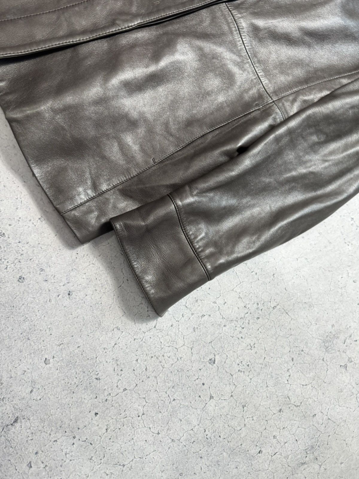 Loro Piana Loro Piana Leather Coat Jacket Luxury Very Vintage Women’s Size L / US 10 / IT 46 - 5 Thumbnail