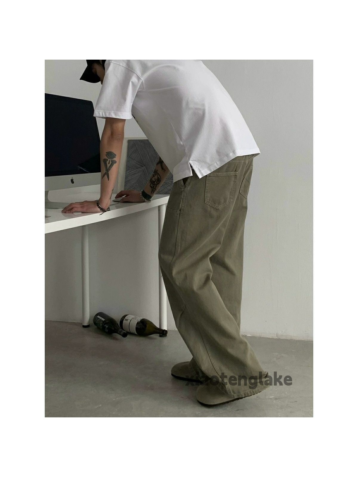 Designer × Japanese Brand × Vintage washed faded cleanfit carpenter workwear cargo pants Size US 32 / EU 48 - 1 Thumbnail