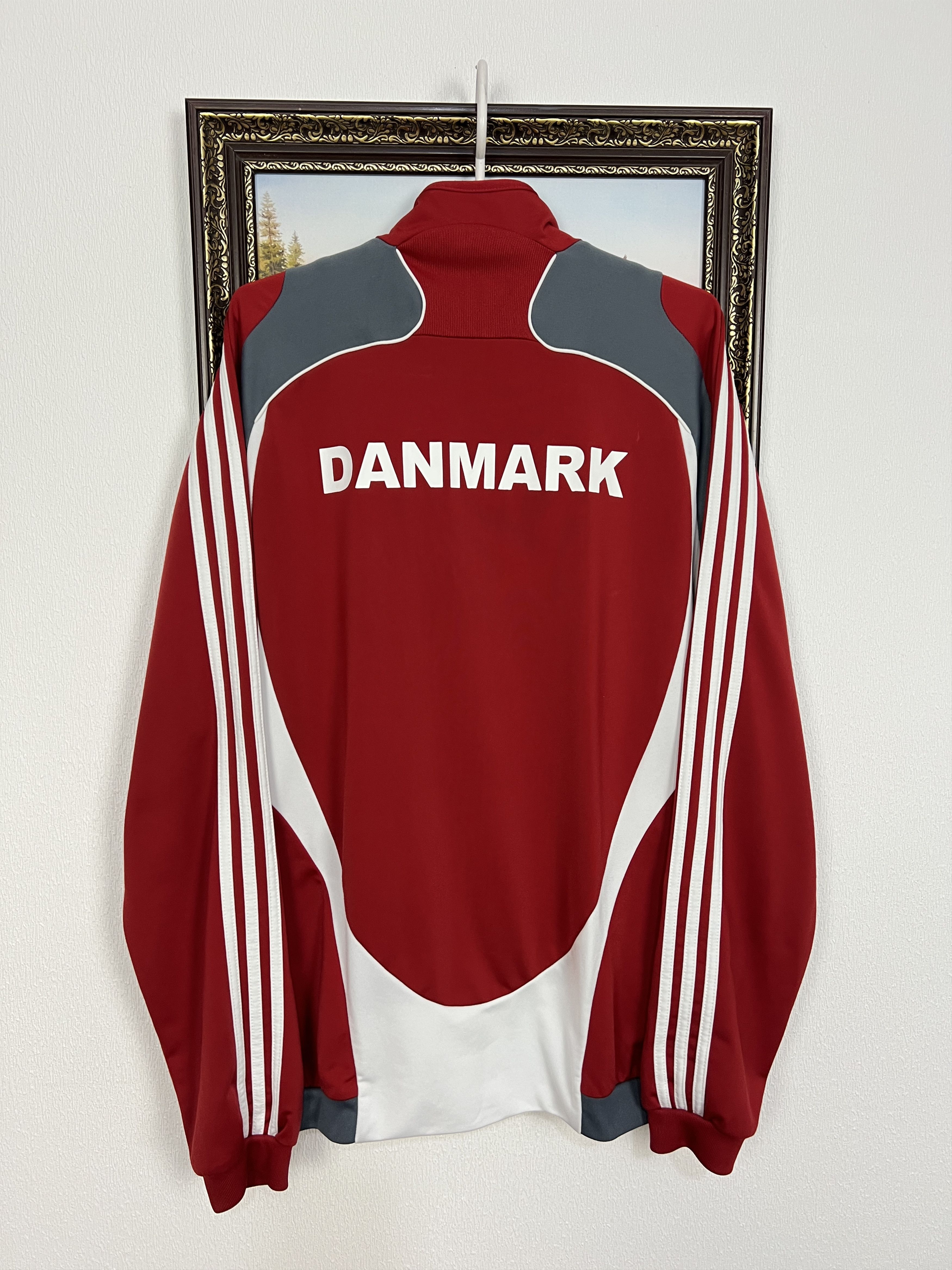 Adidas Denmark Football National Team Jacket Soccer Track Top Size US M / EU 48-50 / 2 - 9 Thumbnail