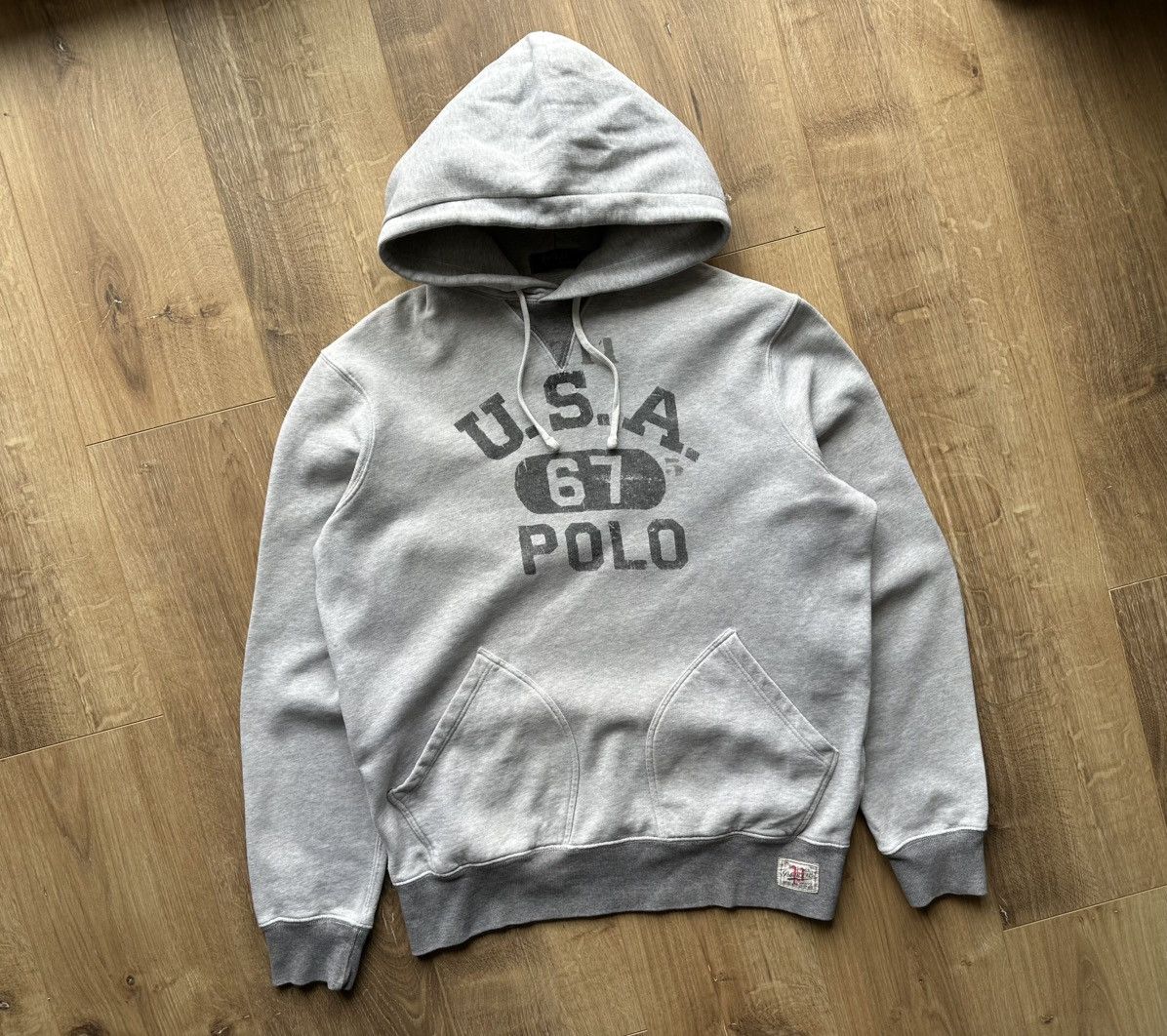 Polo Ralph Lauren Polo Ralph Lauren USA 67 pullover gray hoodie Size US M / EU 48-50 / 2 - 1 Thumbnail