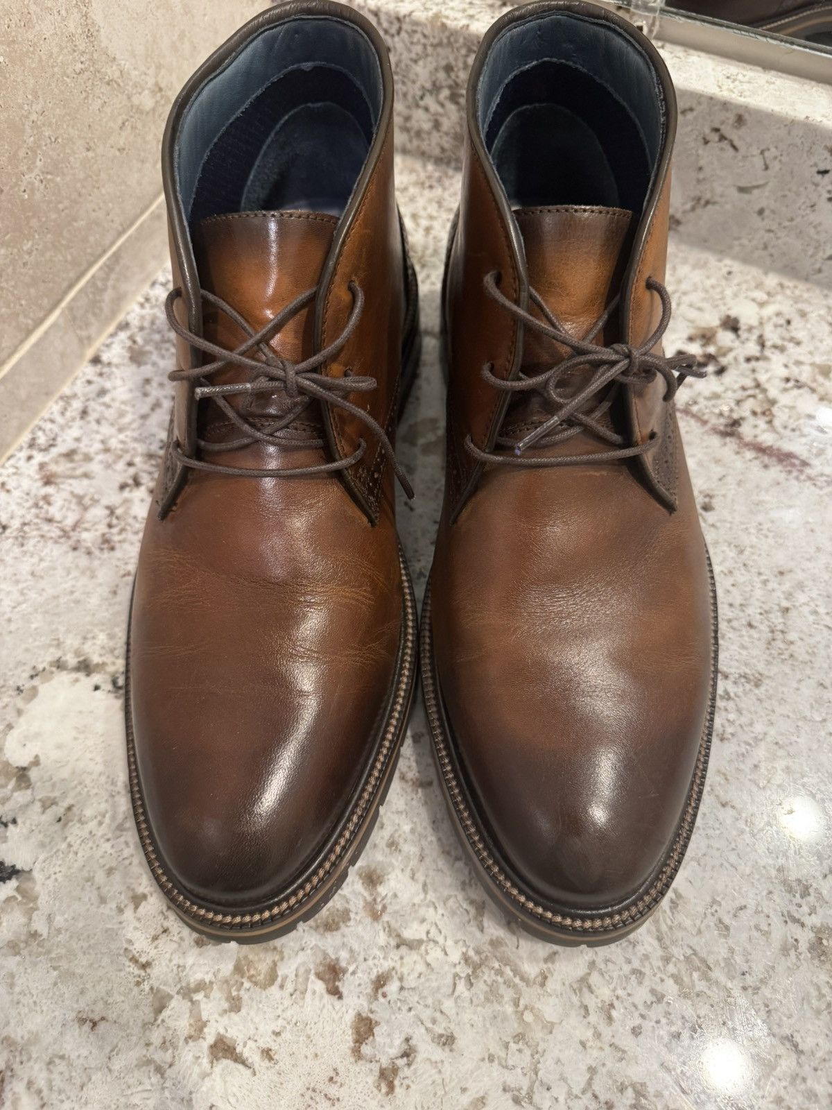 Johnston & Murphy Johnston & Murphy Dark Brown Chukka Boots Size US 10 / EU 43 - 3 Thumbnail