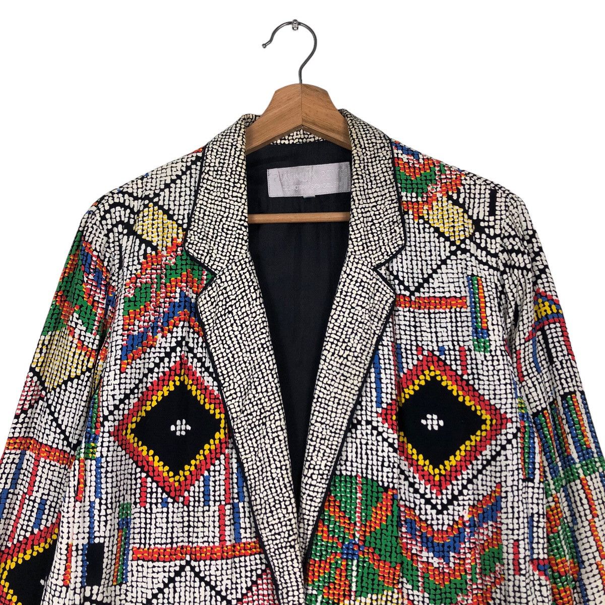Japanese Brand 🔥Vintage Pleated Design Jacket Platinum Usa Mix Colour Size US M / EU 48-50 / 2 - 3 Thumbnail