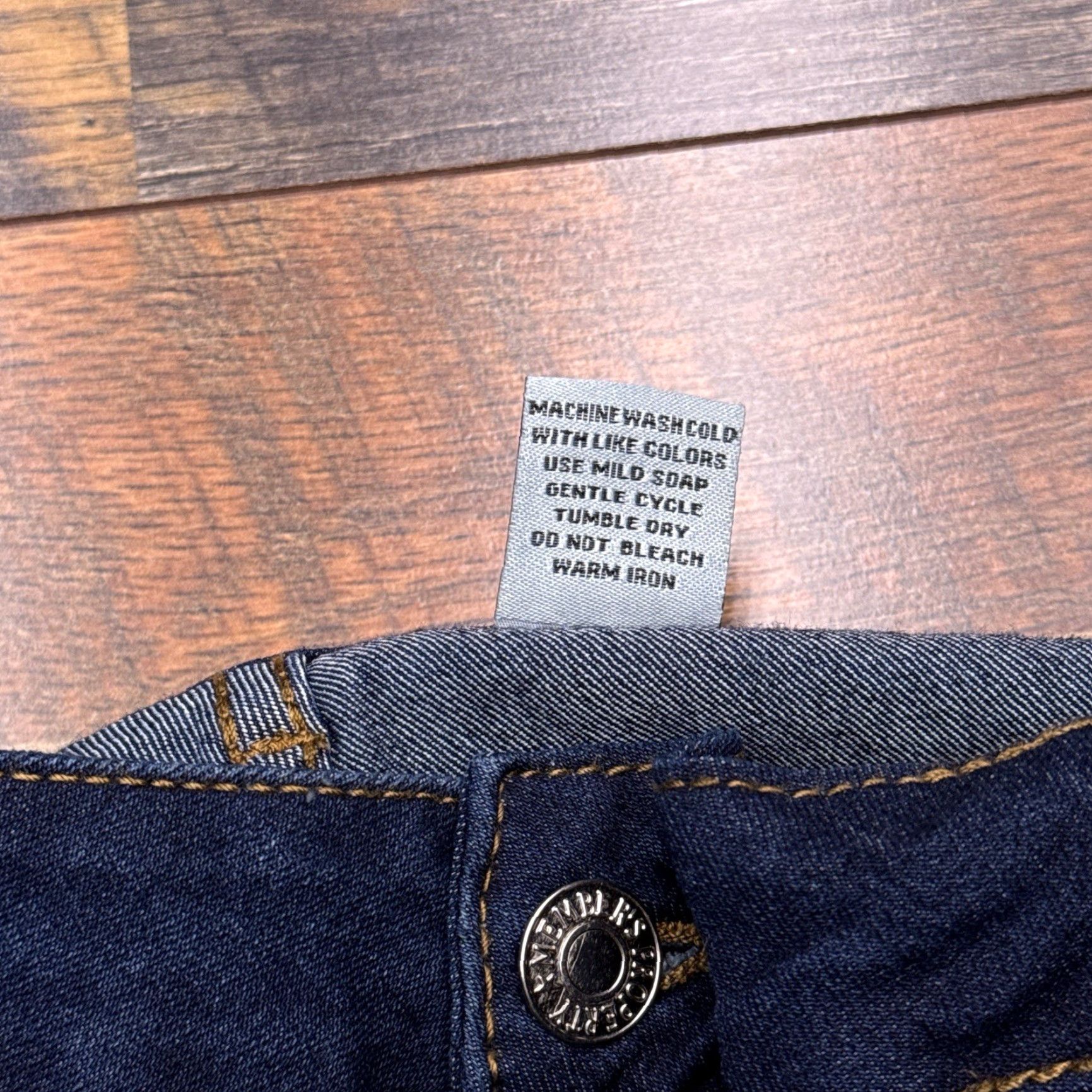 Vintage Members Property Jeans Mens 38x33 Mid Rise Stretch Indigo Denim 5-Pocket Logo Straight Regular Waist 38 Blue Set New Size US 38 / EU 54 - 5 Thumbnail