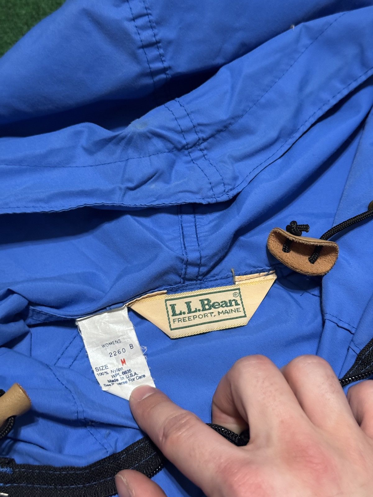L.L. Bean LL Bean 1/4 Zip Light Blue Medium Anorak 90s 20x26 Jacket Size M / US 6-8 / IT 42-44 - 3 Thumbnail