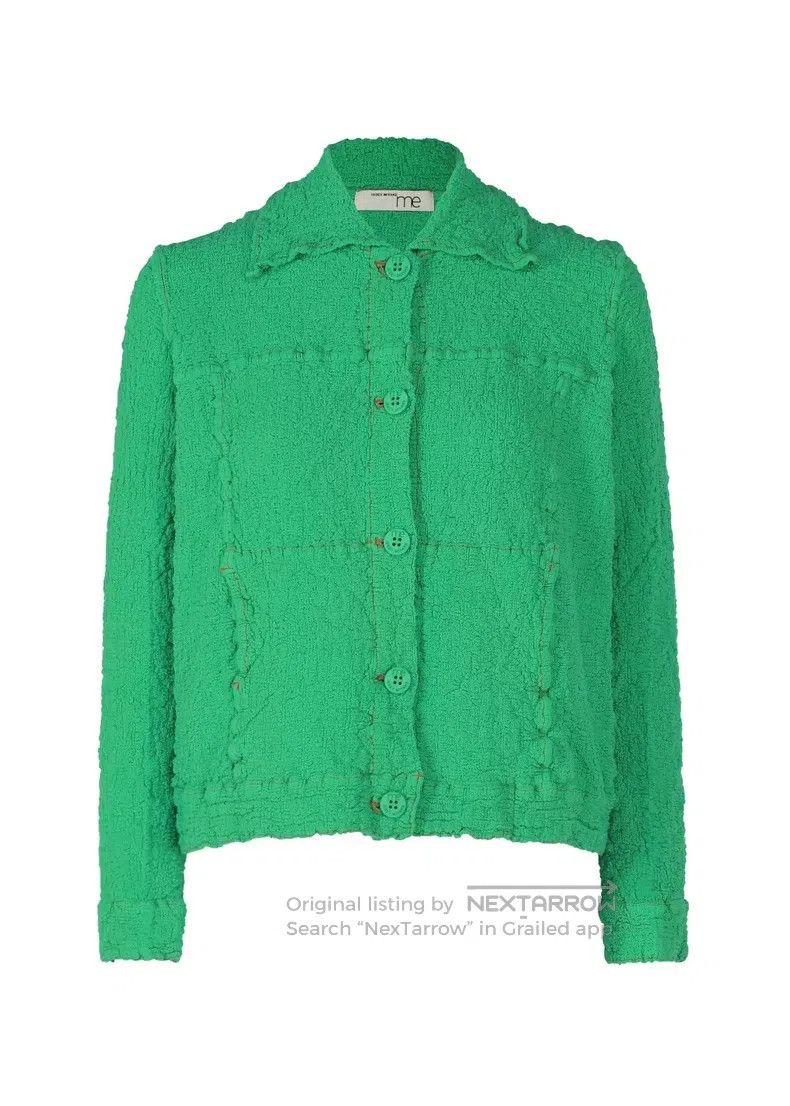Issey Miyake Issey Miyake size:one size Cauliflower Print Blazer Green Size XXS / US 00 / IT 34 - 1 Thumbnail
