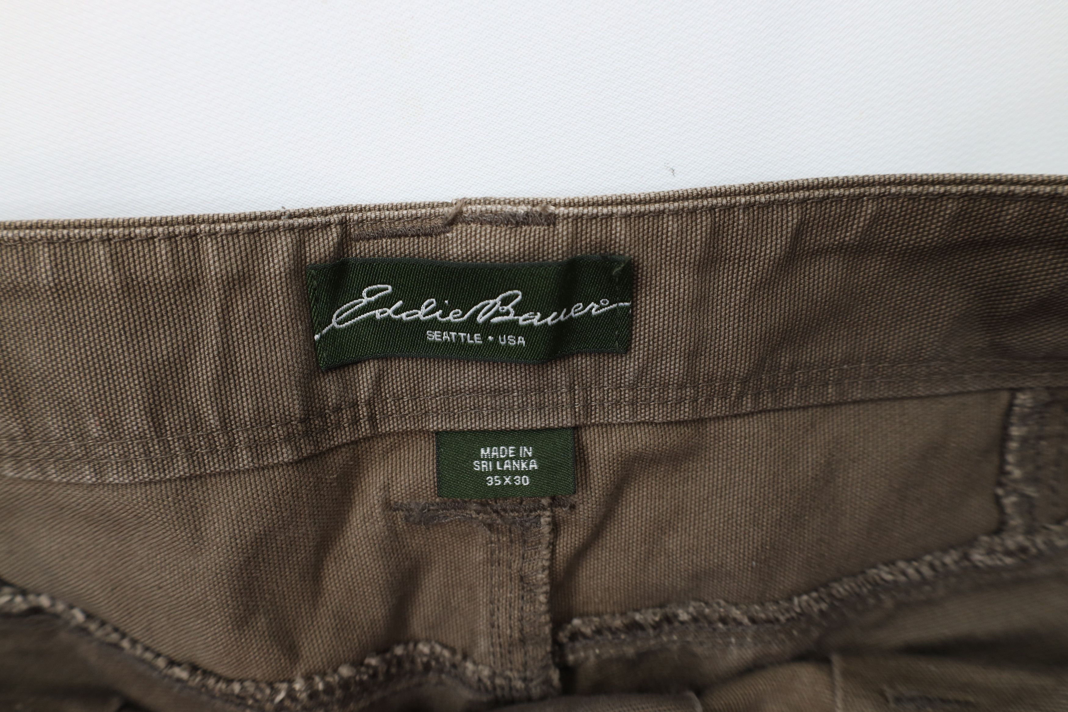 Eddie Bauer Vintage Eddie Bauer Double Knee Canvas Wide Leg Pants Brown Size US 35 - 6 Thumbnail