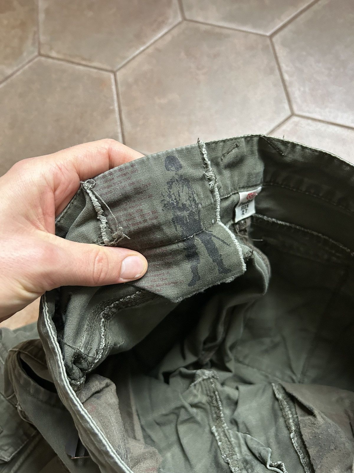 Vintage Vintage Y2K wide bondage cargo pants avantgarde Size 27" / US 4 / IT 40 - 5 Thumbnail