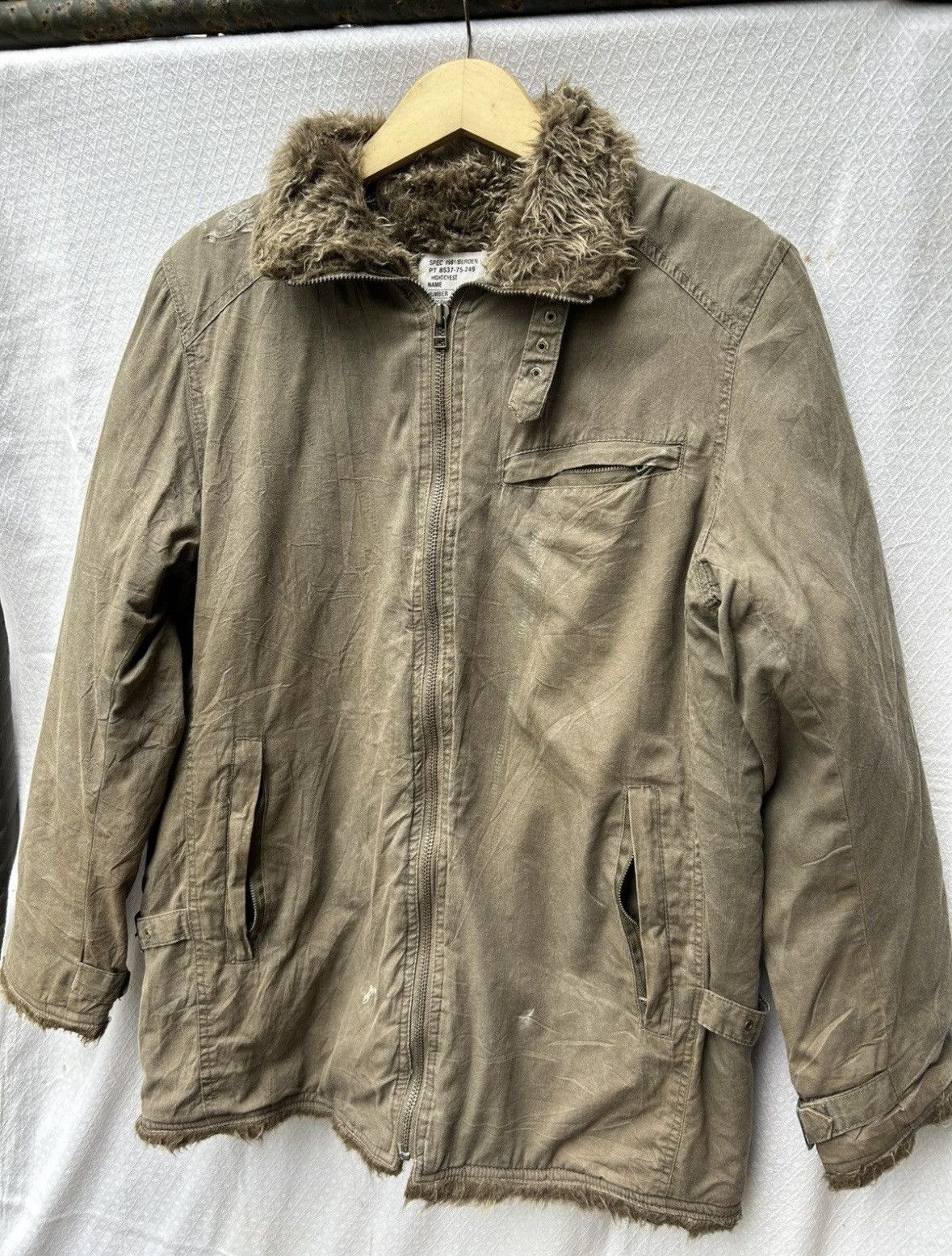 Japanese Brand Faux fur zip jacket parka japanese style ifsixwasnine LGB Size US L / EU 52-54 / 3 - 4 Thumbnail