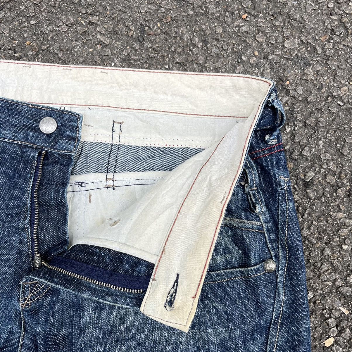 Marithe + Francois Girbaud Vintage Y2K MFG Faded Jeans Size US 33 - 7 Thumbnail