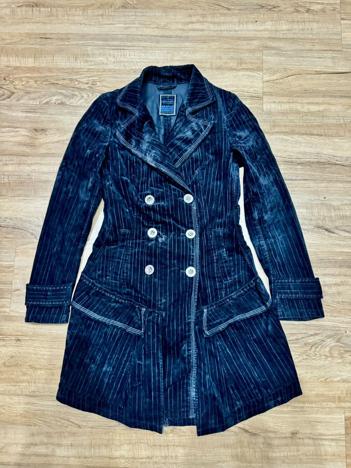 MARITHE FRANCOIS GIRBAUD DOUBLE COLLAR LONG JACKET