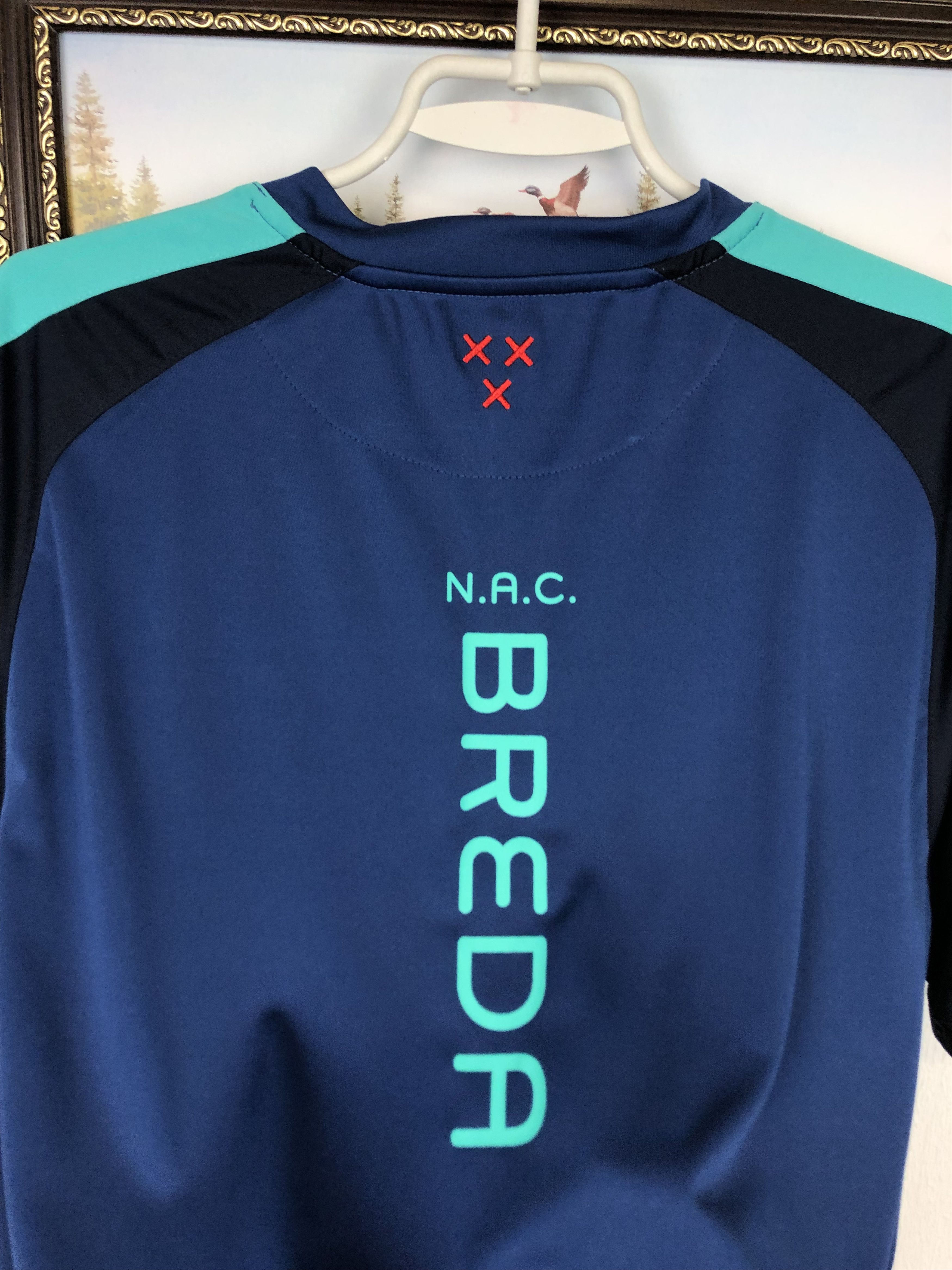Vintage NAC Breda Football Shirt Soccer Train Jersey Trikot Tee Hype Size US L / EU 52-54 / 3 - 13 Thumbnail