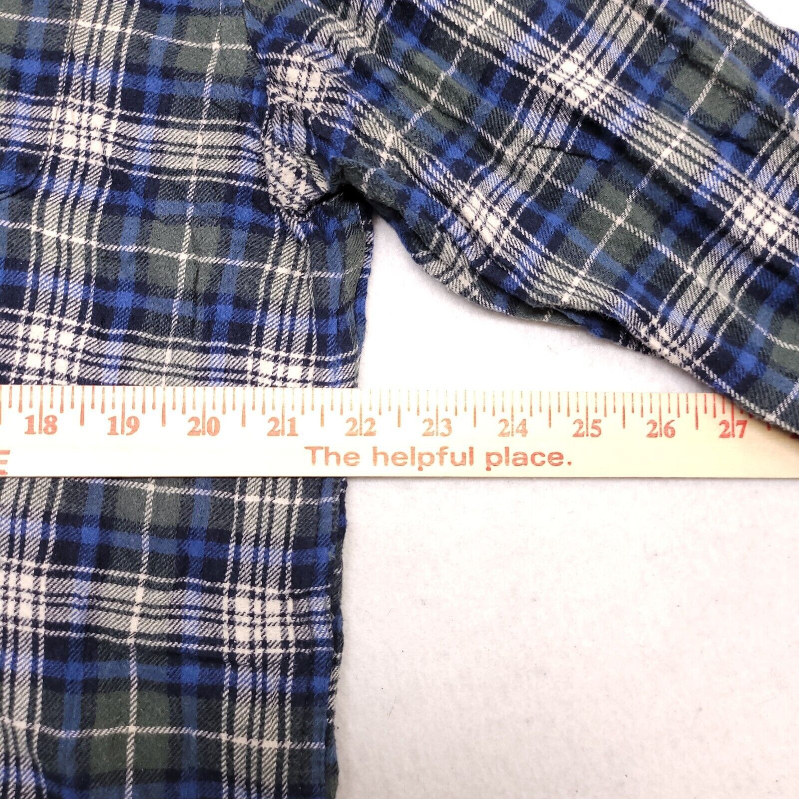 Croft & Barrow Croft & Barrow Tartan Flannel Shirt Mens Size Large L Blue Size US L / EU 52-54 / 3 - 8 Thumbnail