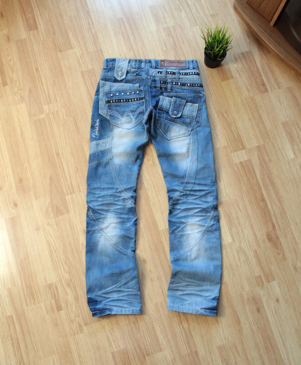 🔥 Japrag Japan Design Okishana Samoki Denim Pocket Jeans Y2K