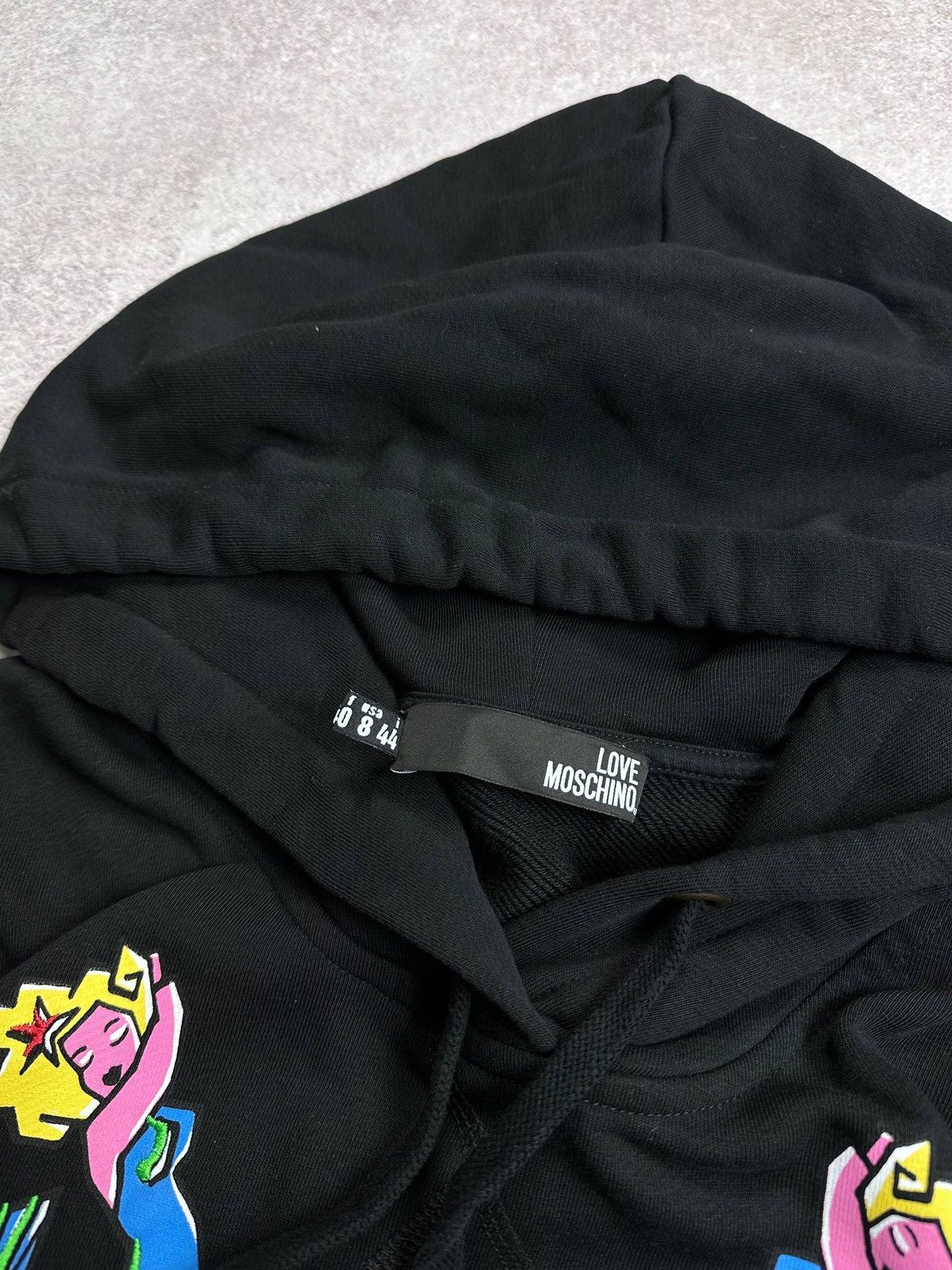 Vintage Love Moschino Marmaids Crop Hoodie