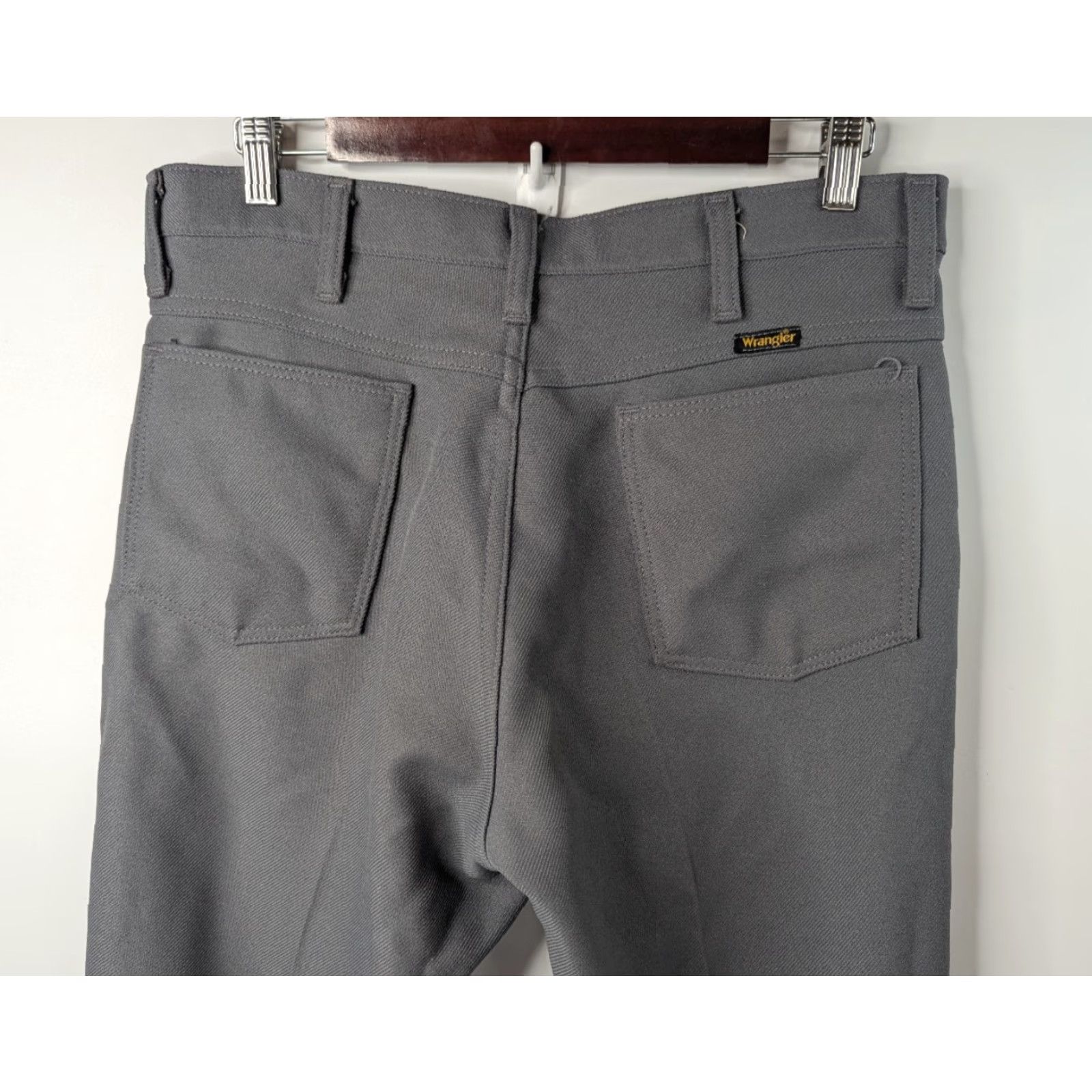 Wrangler VTG Wrangler Pants Mens 38x32 Gray Bootcut Wrangler 82GY USA Made Cowboy 90s Casual Workwear Dress Pants Mens Size US 34 / EU 50 - 7 Thumbnail