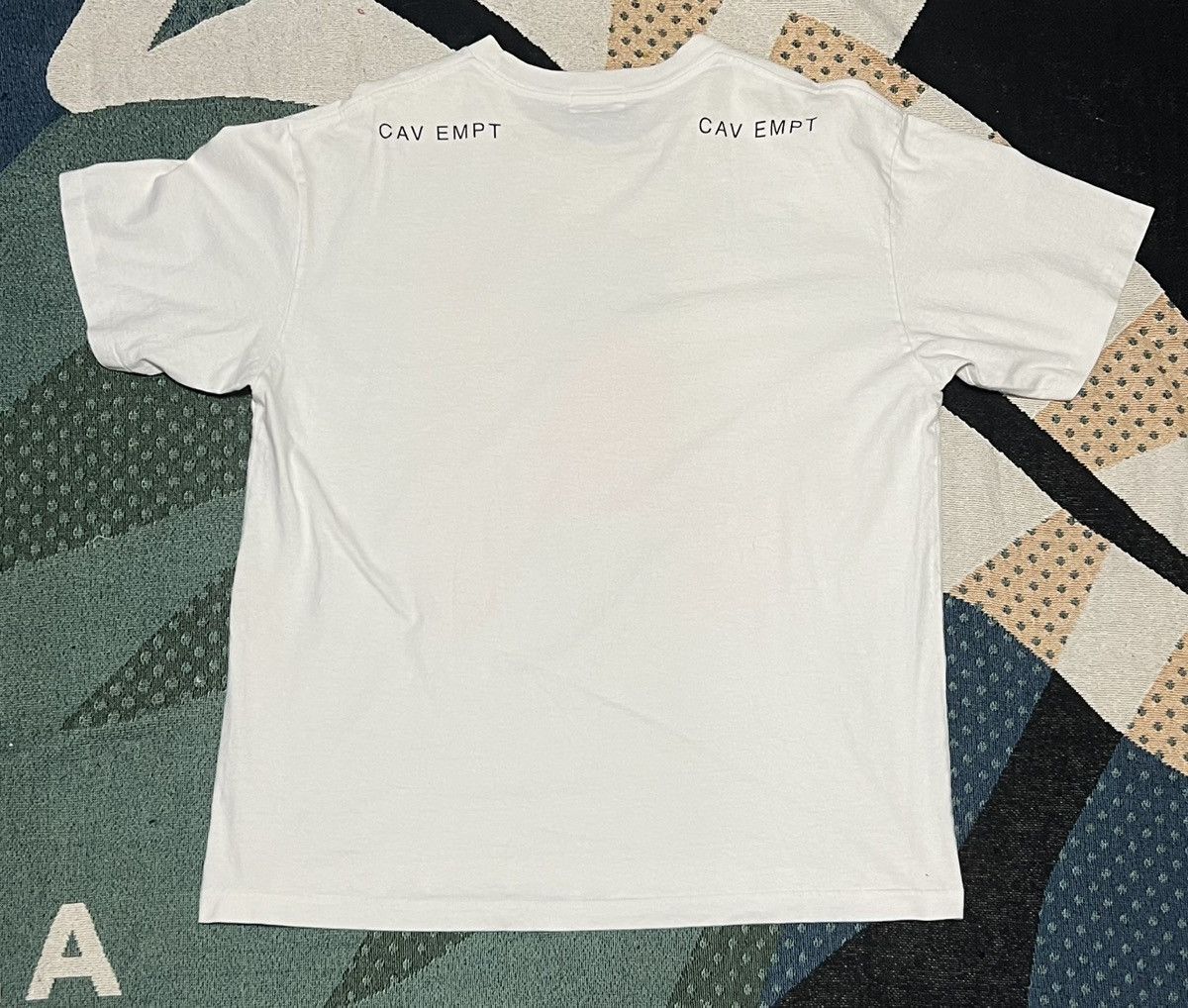 Cav Empt Cav Empt Printed Cotton Jersey T-Shirt White XL Size US XL / EU 56 / 4 - 2 Thumbnail