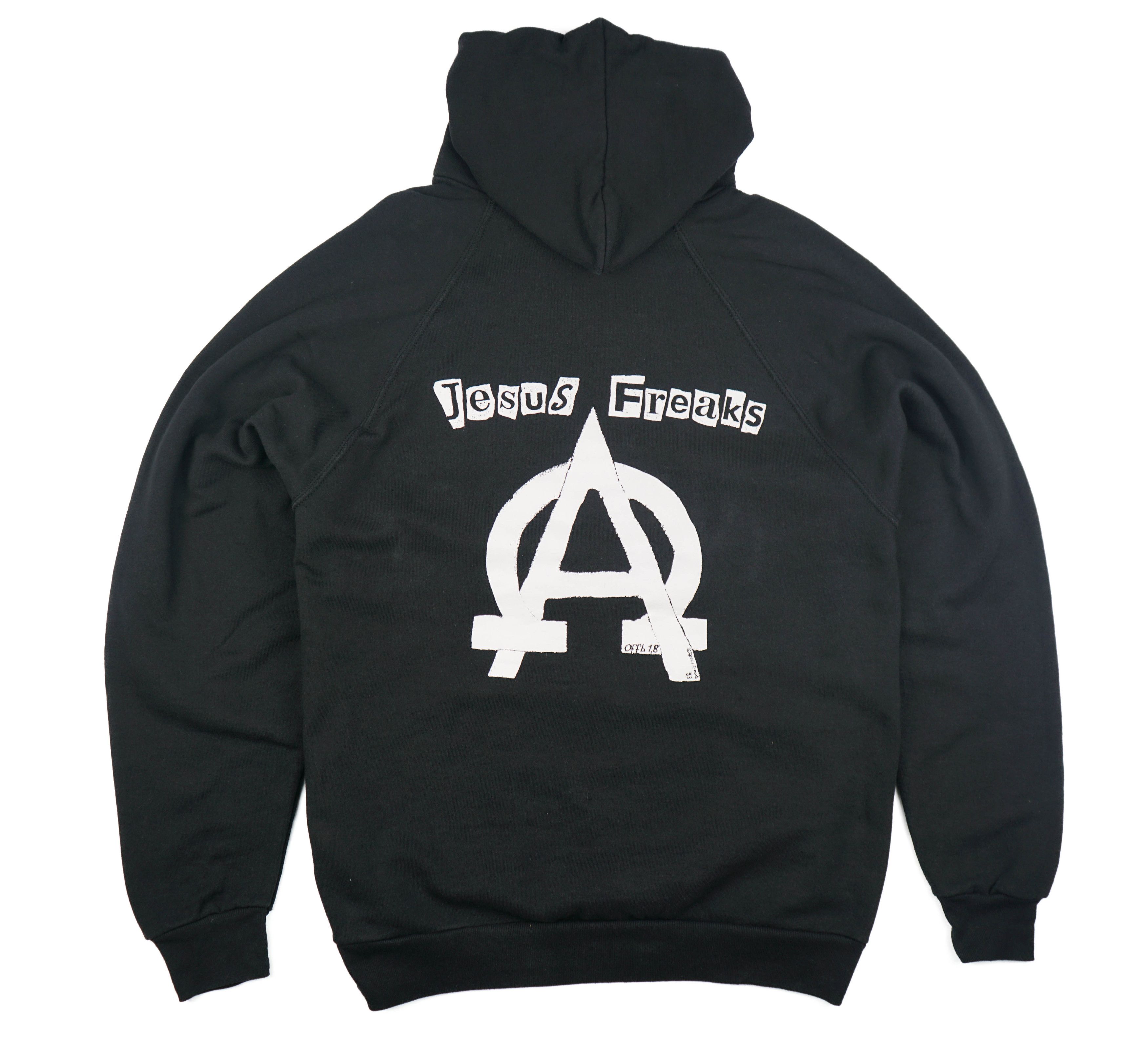 image of Archival Clothing x Grail Vintage 1990S Jesus Freaks Counter Culture Hoodie in Black (Size XL)