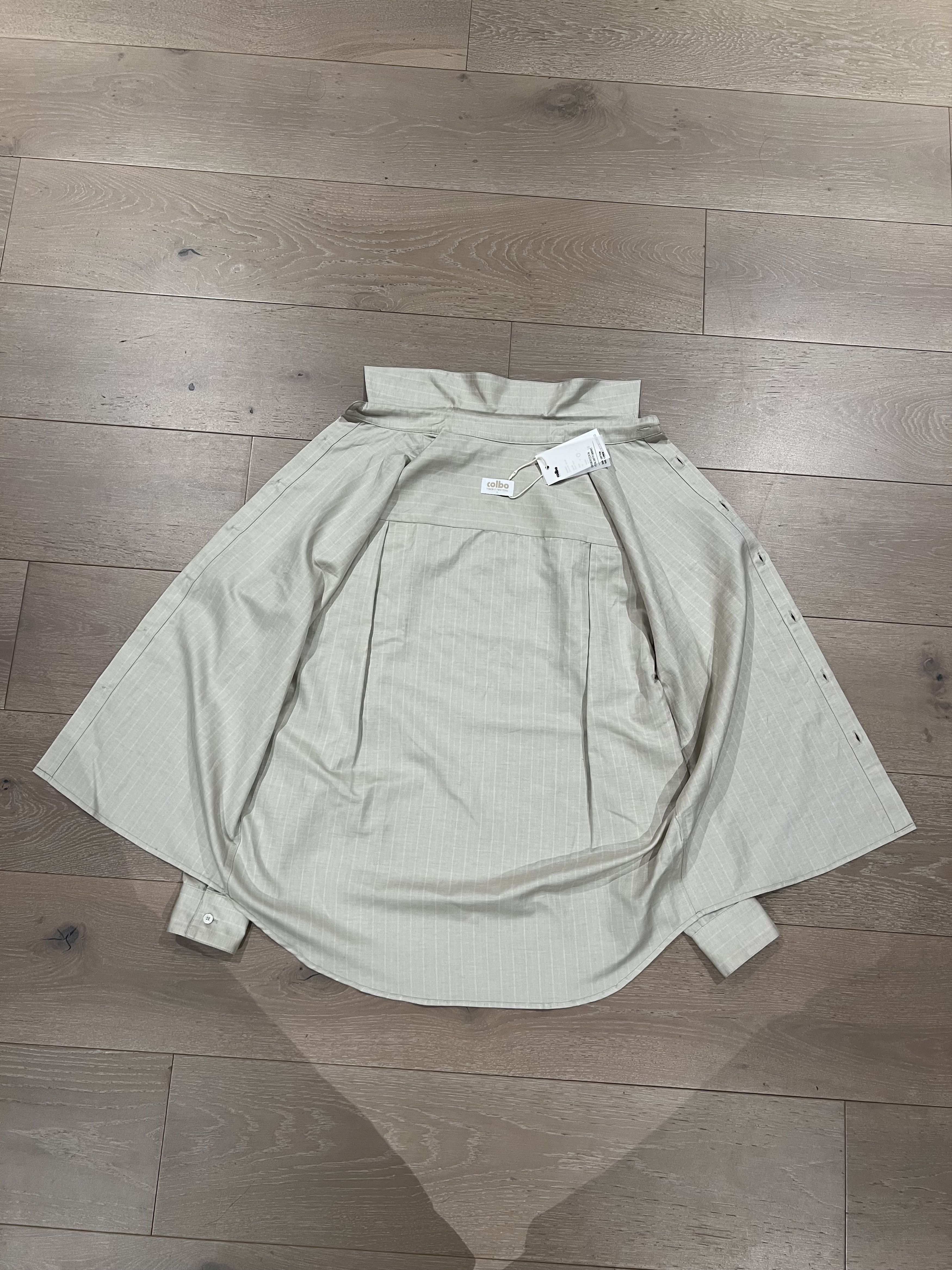Colbo 💚 1/24 Colbo NYC Banaras Shirt Warm Gray Stripe Medium NEW Size US M / EU 48-50 / 2 - 6 Thumbnail