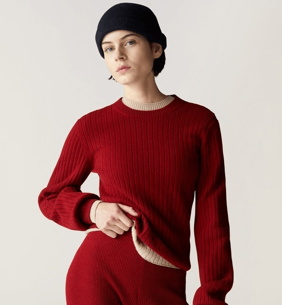 Loro Piana o1w1db10724 Maras Crewneck Sweater in Red Size L / US 10 / IT 46 - 4 Thumbnail