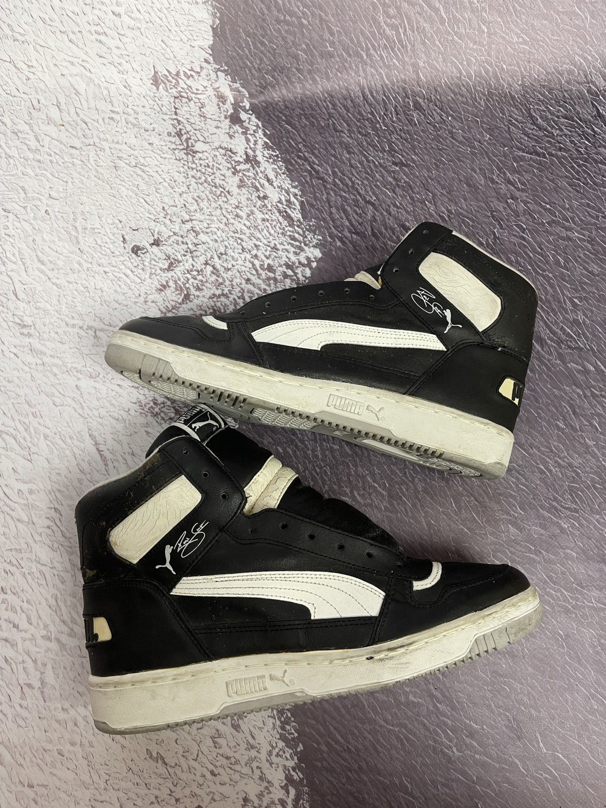 Puma Puma x Ralph Sampson vintage 80s 90s rare high top sneakers Size US 11.5 / EU 44-45 - 7 Thumbnail