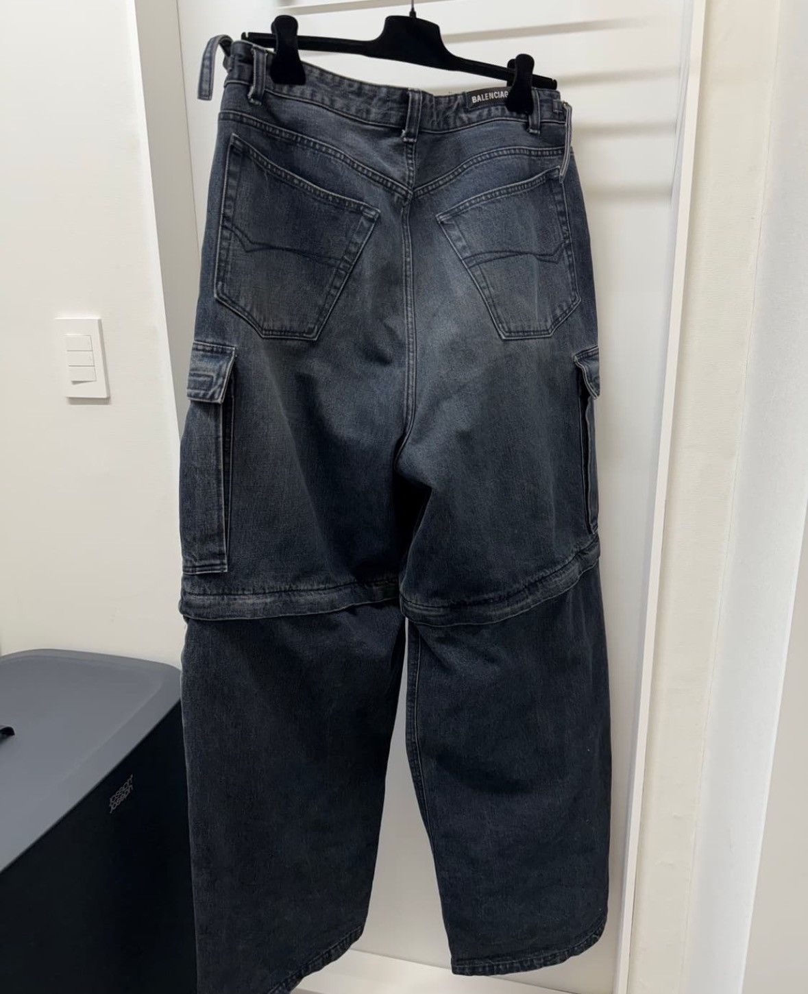 Balenciaga OG 21AW Japanese Denim Cargo Pants