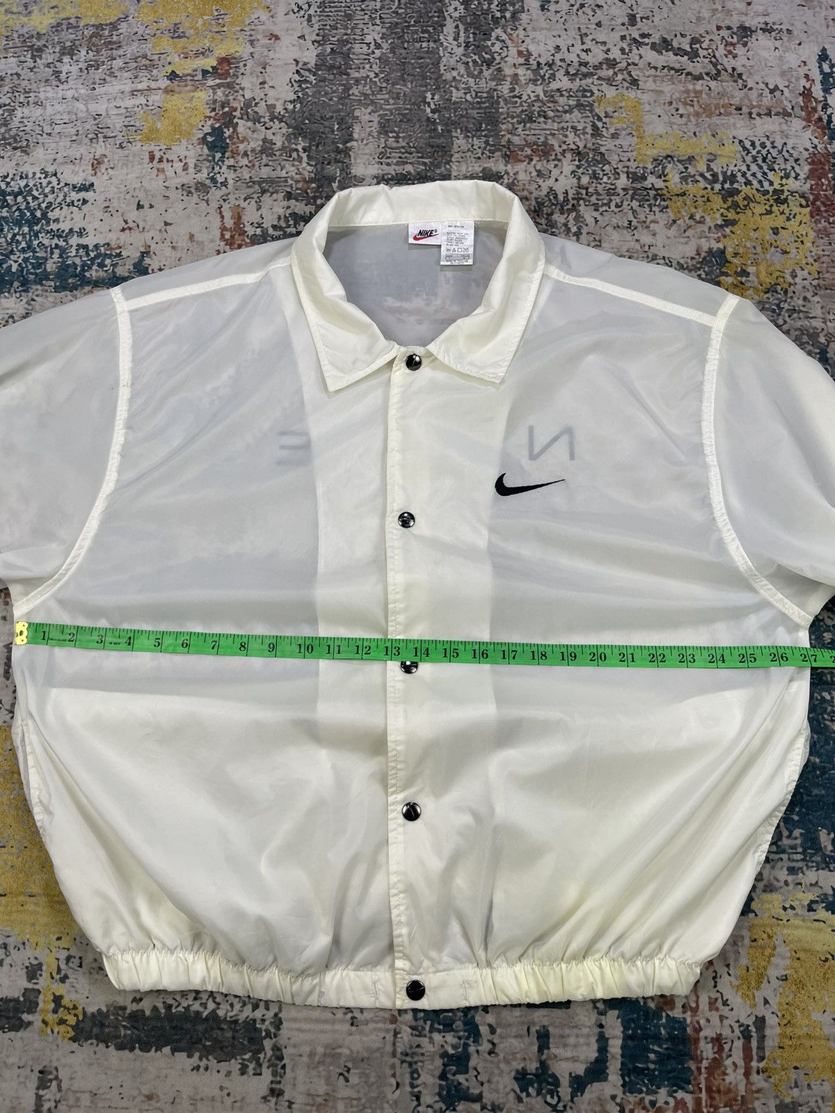 Nike Vtg 90s Nike Swoosh Back Spell Couch Jacket Size US L / EU 52-54 / 3 - 12 Thumbnail