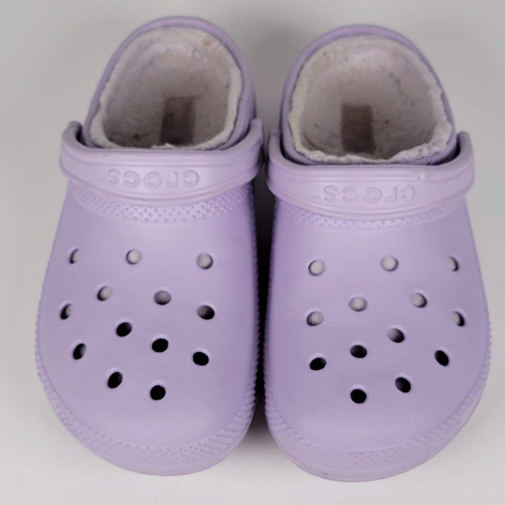 Crocs VINTAGE Crocs Clogs Fleece Lined Purple Slip-On Unisex Adults 8-10 Mens Womens 8 10? Size M / US 6-8 / IT 42-44 - 2 Thumbnail