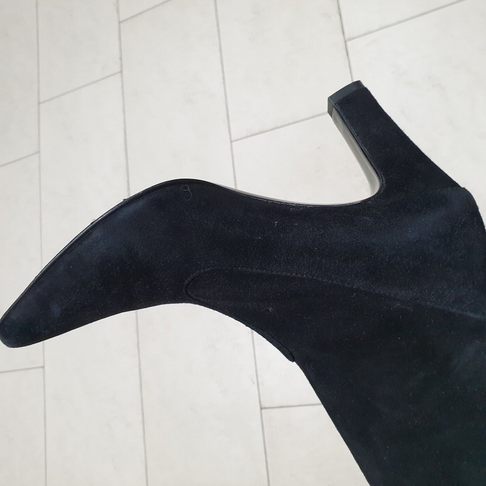 Chanel Chanel Black Suede Leather Over Knee Boots Sz. 39 Size US 9 / IT 39 - 10 Thumbnail