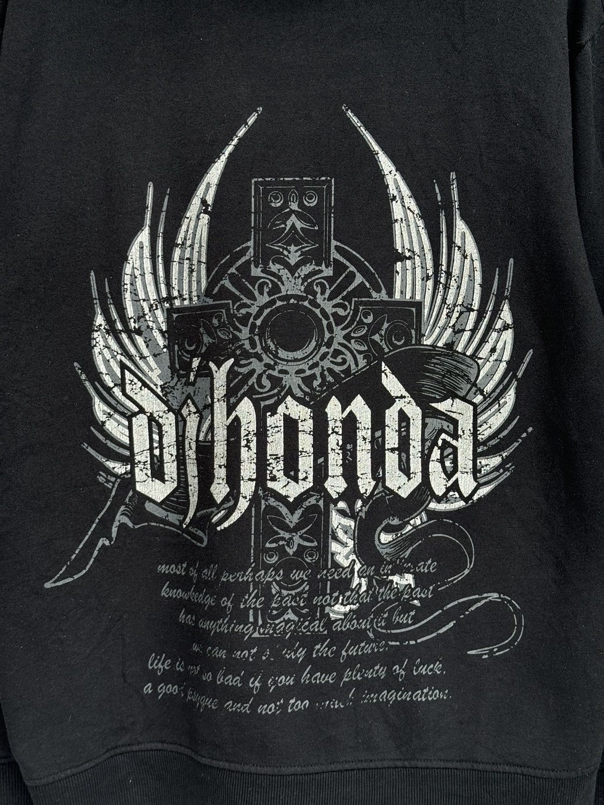 Japanese Brand Vintage Djhonda Punk Riot Poem Hoodies Size US L / EU 52-54 / 3 - 7 Thumbnail