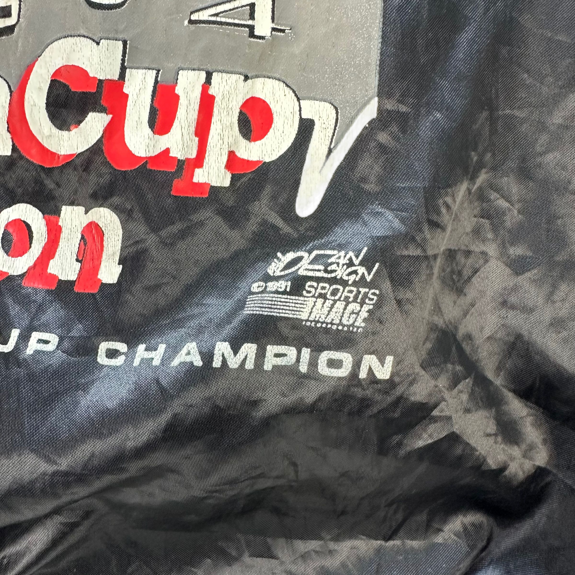 NASCAR 1991 DALE EARNHARDT WINSTON CUP CHAMPION JACKET #7583-155 Size US XXL / EU 58 / 5 - 4 Thumbnail