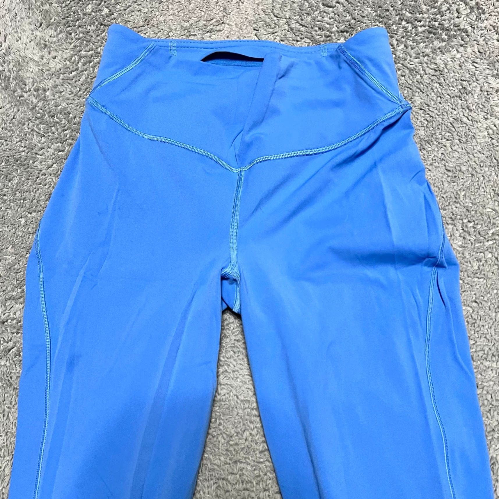 Lululemon Lululemon Leggings Pants Womens 6 Base Pace High Rise Nulux Blue Cropped Women Size 6 Womens Size 28" / US 6 / IT 42 - 3 Thumbnail