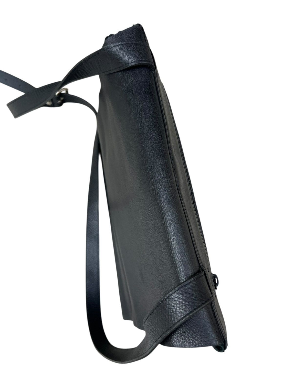 Leather Vintage PARTS Japan Patina Black High Quality Leather Bag Size ONE SIZE - 14 Thumbnail