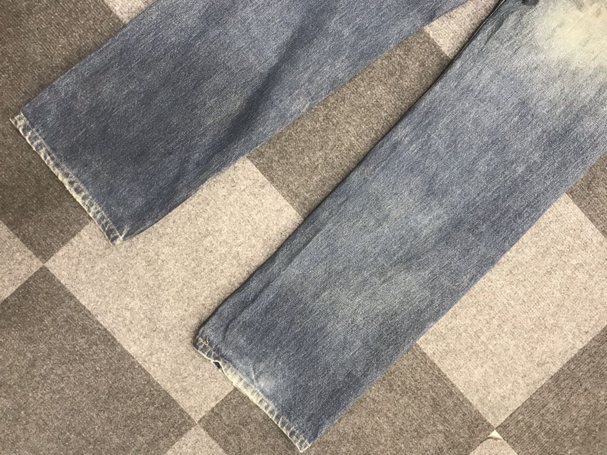 Edwin 💥Insane 90s💥 EDWIN 505x Distressed Mud Wash Selvedge Jeans Size US 31 - 12 Thumbnail
