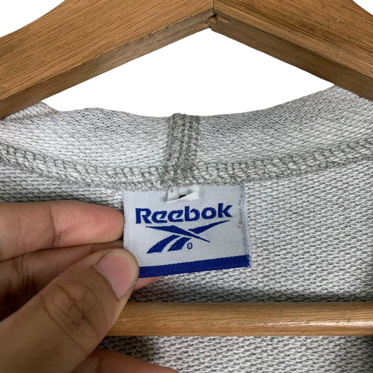 Reebok REEBOK Small Logo Zipper Hoodie Sweatshirt #1341-C60 Size US S / EU 44-46 / 1 - 19 Thumbnail