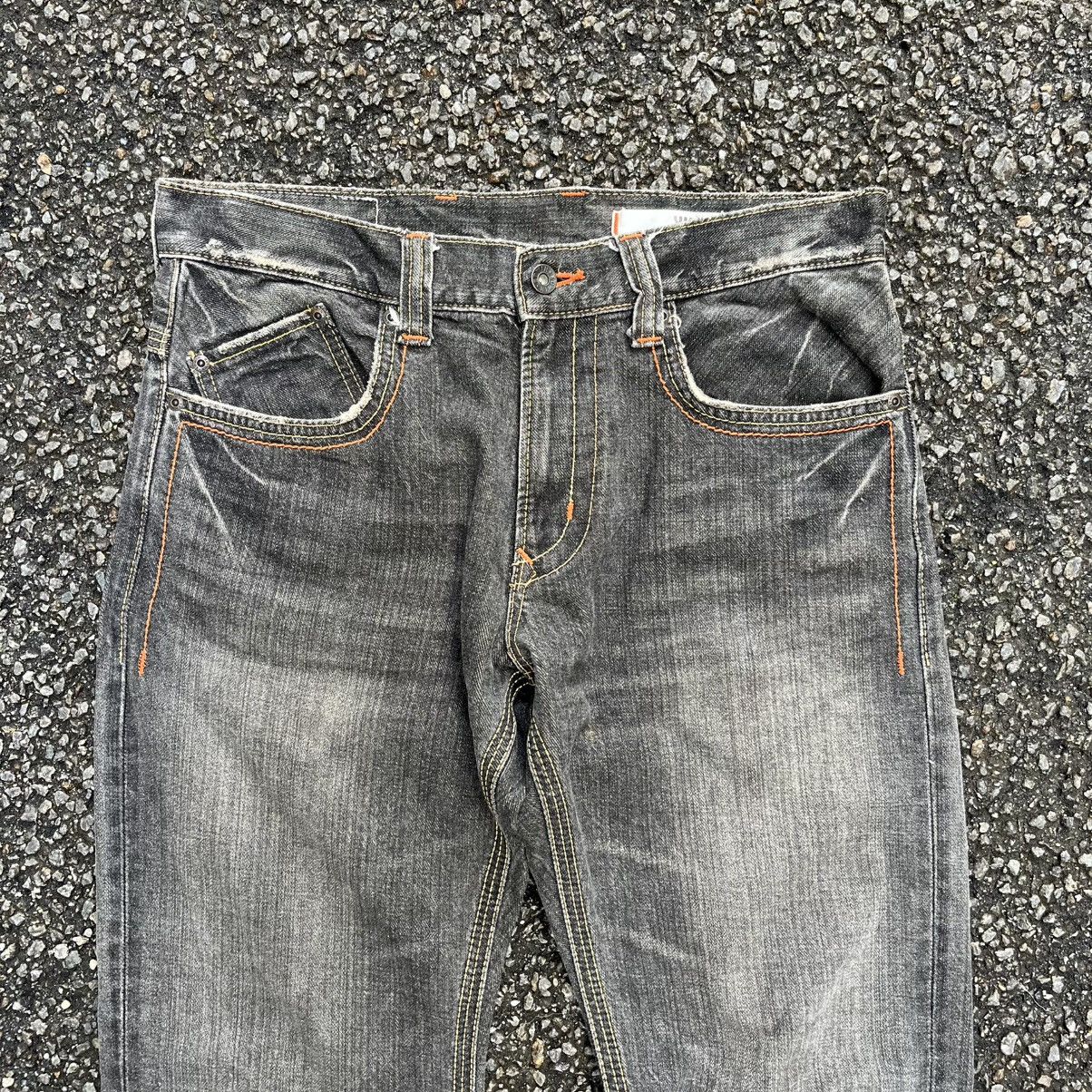 Hysteric Glamour Japanese Edwin XVS Black Flared Jeans Bootcut Distressed Size US 30 / EU 46 - 4 Thumbnail