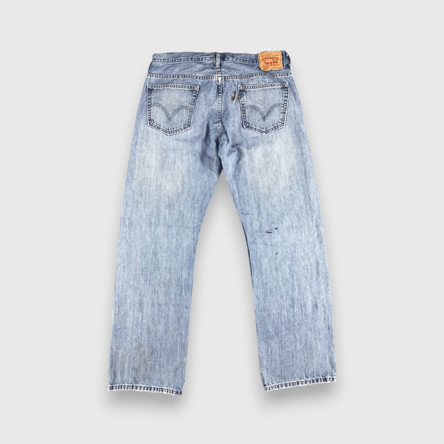 Levi's Vintage Light Wash Levis 569 Jeans-J2193 Size US 35 - 2 Thumbnail