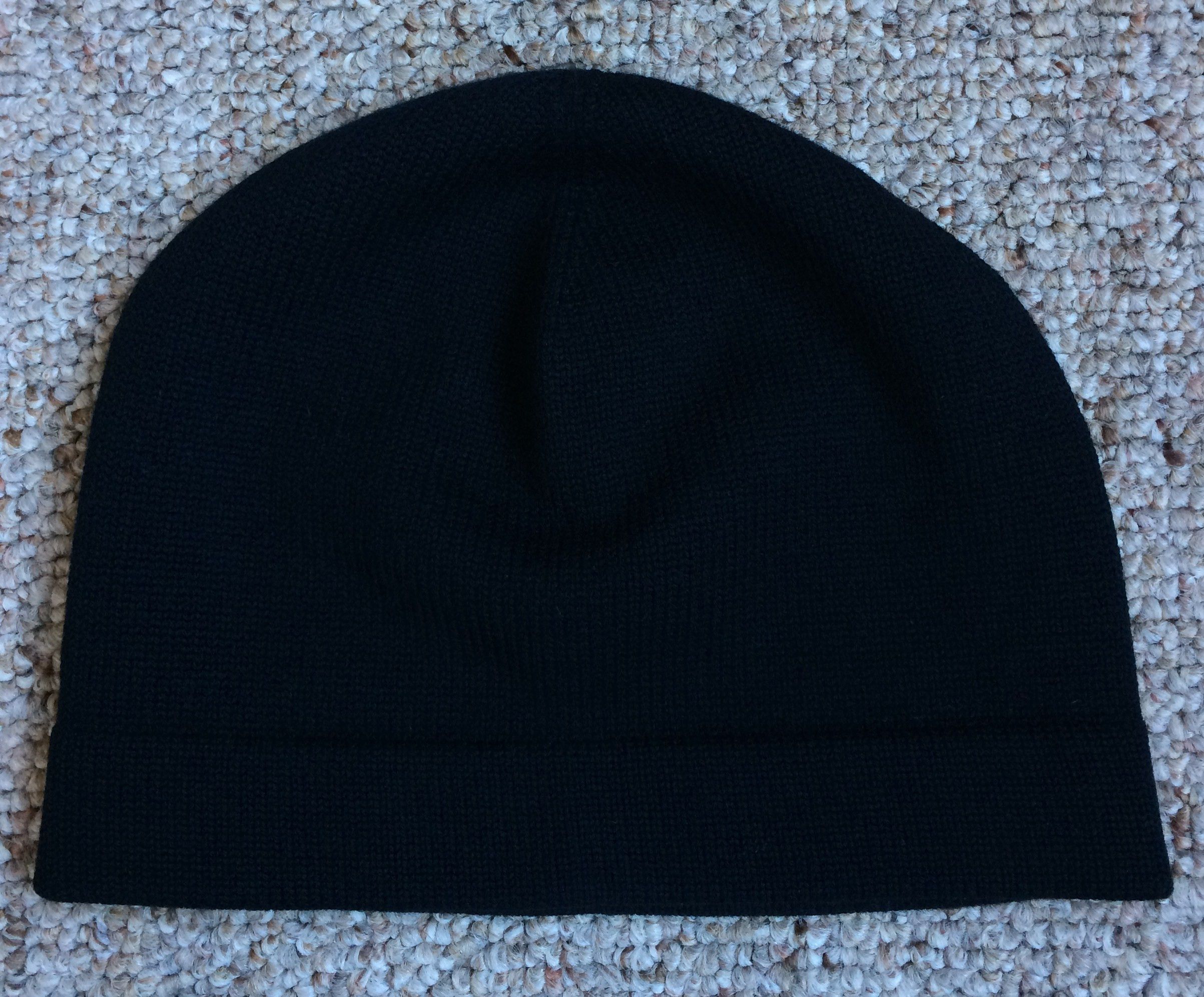 Prada F/W 2010 Prada Linea Rossea Leather Logo Beanie Hat Size ONE SIZE - 3 Thumbnail