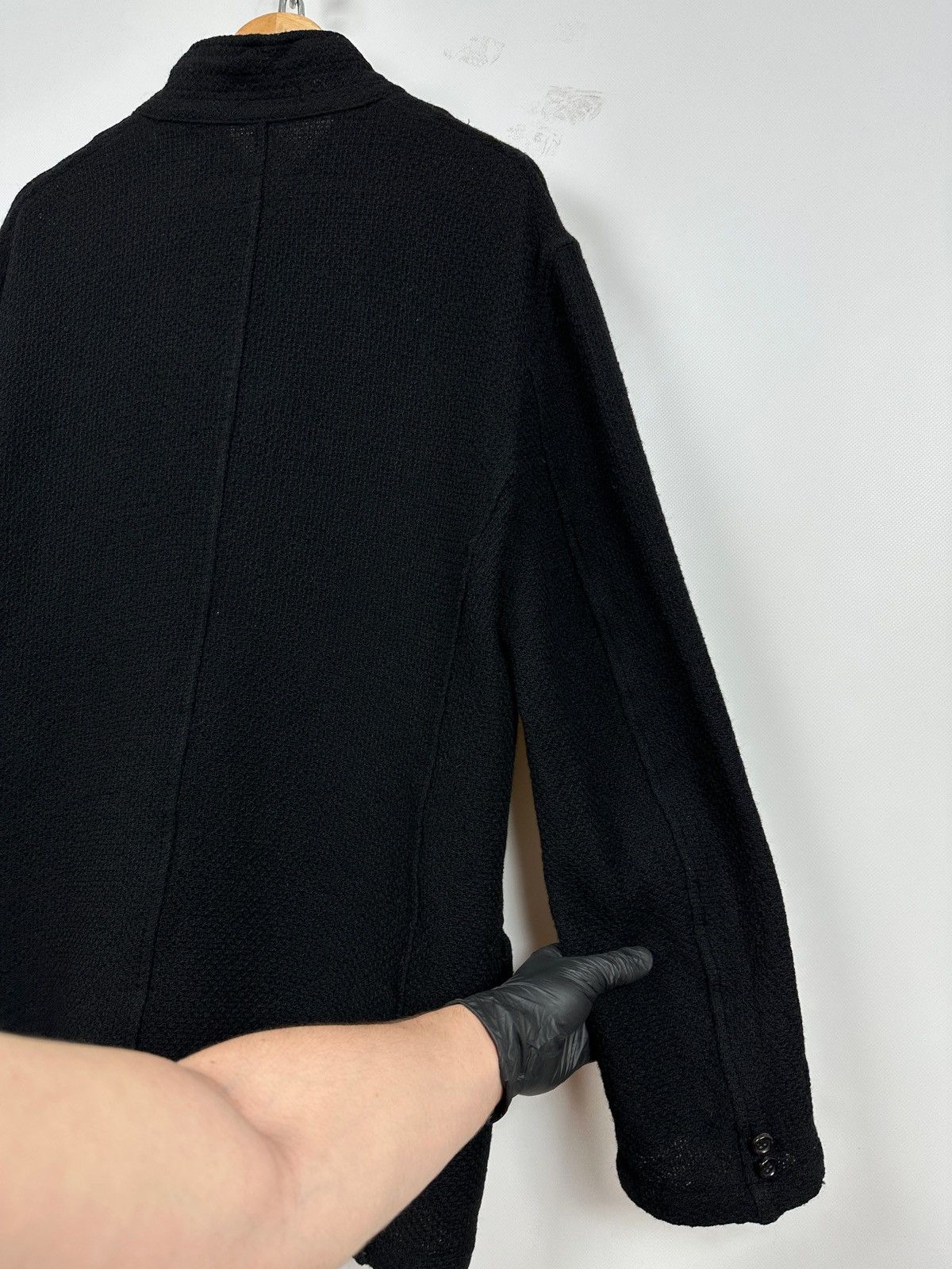 Comme des Garcons AD2002 Vintage Comme Des Garcons Homme Wool Knit Coat Jacket Size US M / EU 48-50 / 2 - 18 Thumbnail
