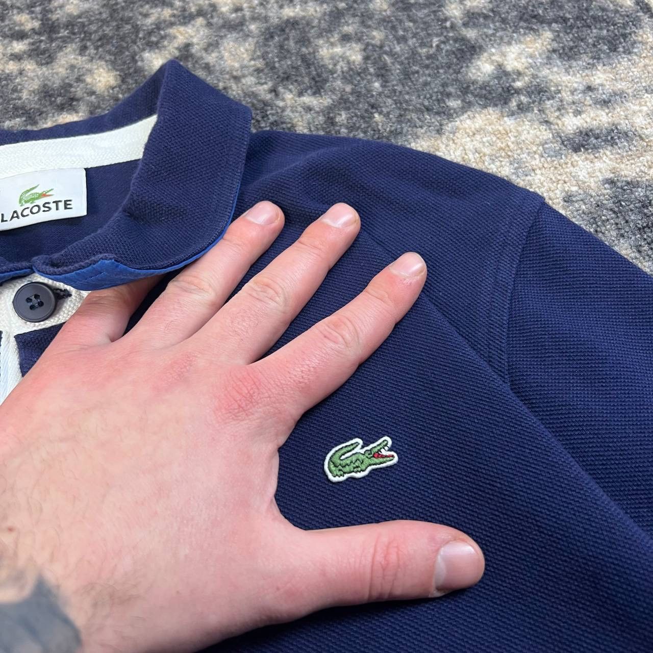 Lacoste Lacoste Mini Logo Luxury Rugby Long Sleeve Streetwear Style Size US XL / EU 56 / 4 - 4 Thumbnail