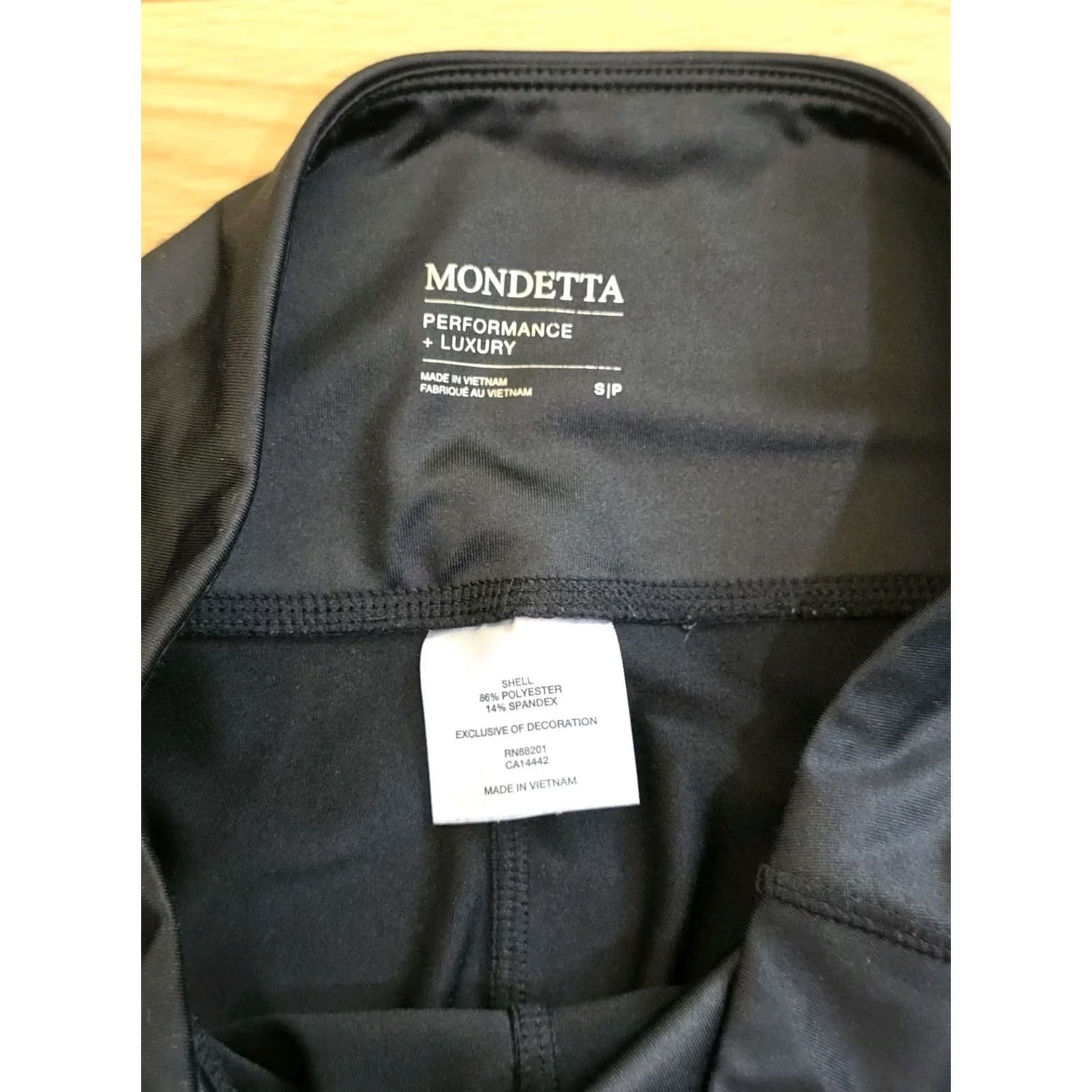 Vintage Mondetta Women Performance Luxury Leggings Hi Rise Yoga Side Pockets Size S Black Ankle Athletic Slim Sexy Athleisure Pockets Stretch Comfortable Size 28" / US 6 / IT 42 - 3 Thumbnail