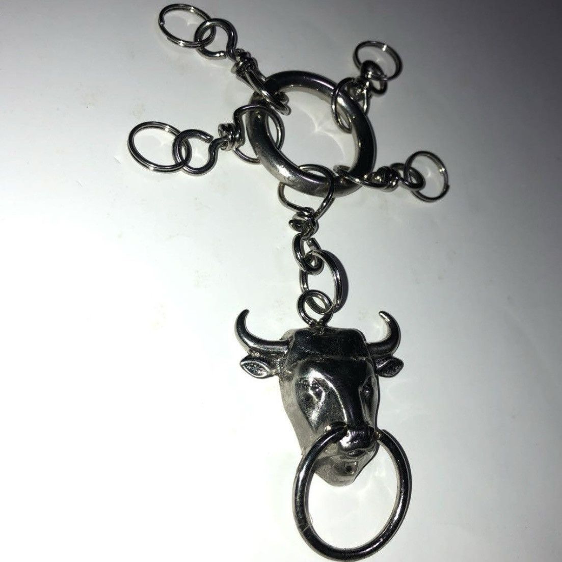 Jean Paul Gaultier Silver Bull Logo Keychain Size ONE SIZE - 3 Thumbnail